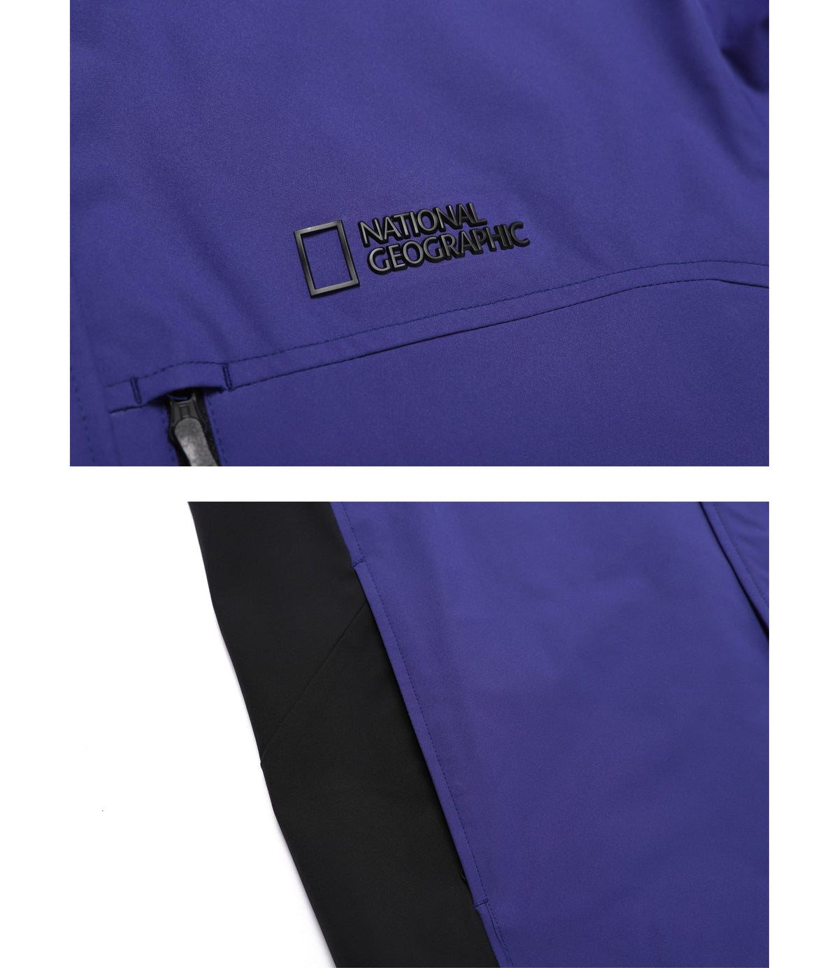 Unisex 2-Layer Color Block Jumper<br>PURPLE