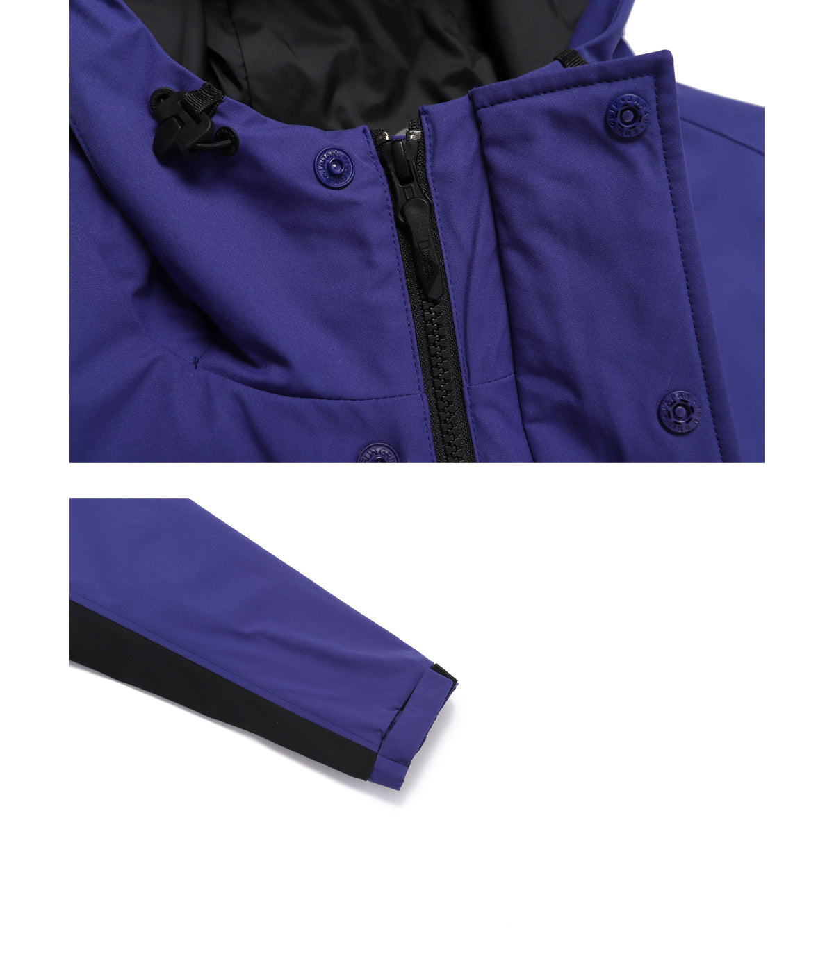 Unisex 2-Layer Color Block Jumper<br>PURPLE