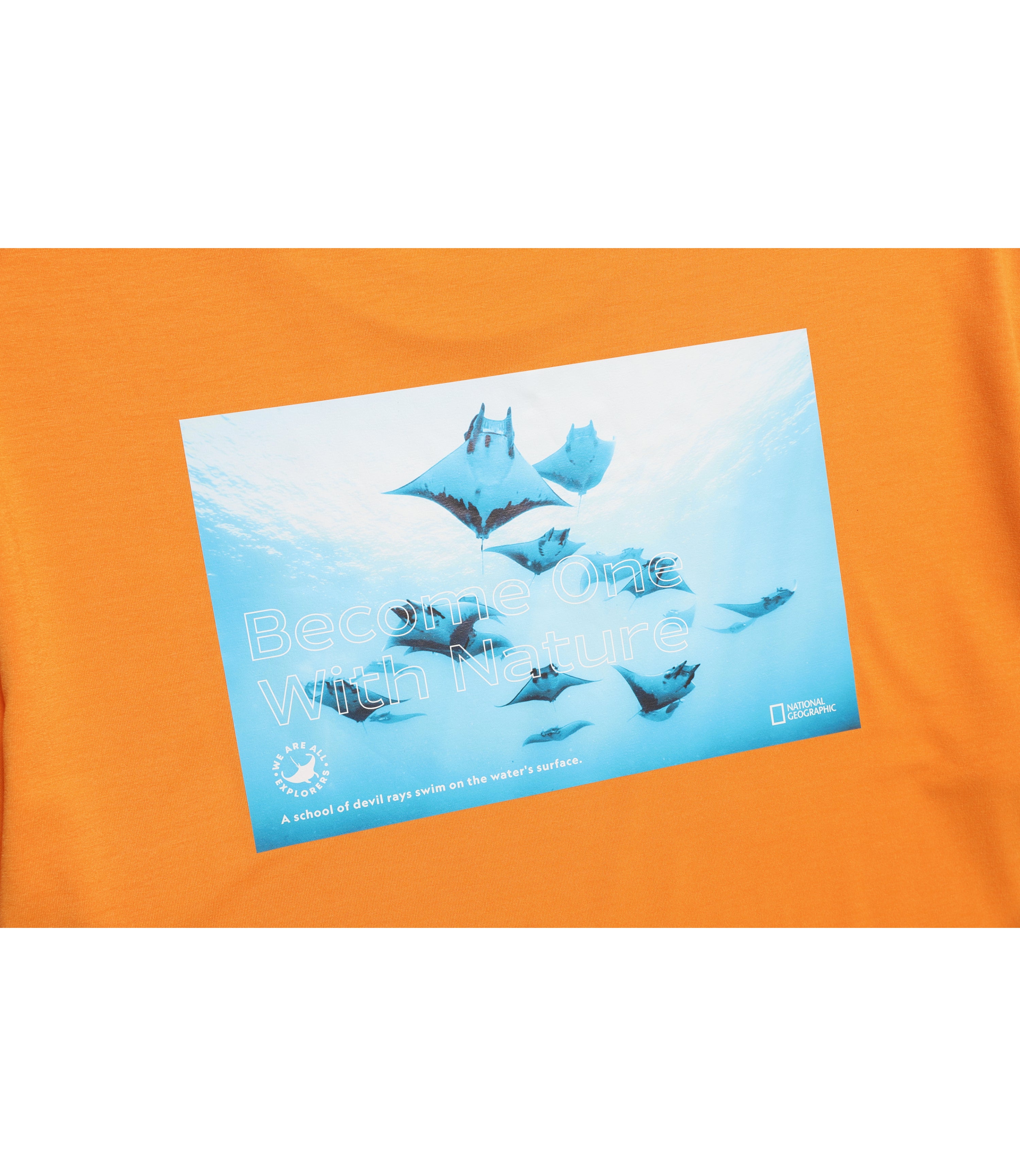 Unisex Drysil Stingray Graphic Short Sleeve Tee<br>L/ORANGE