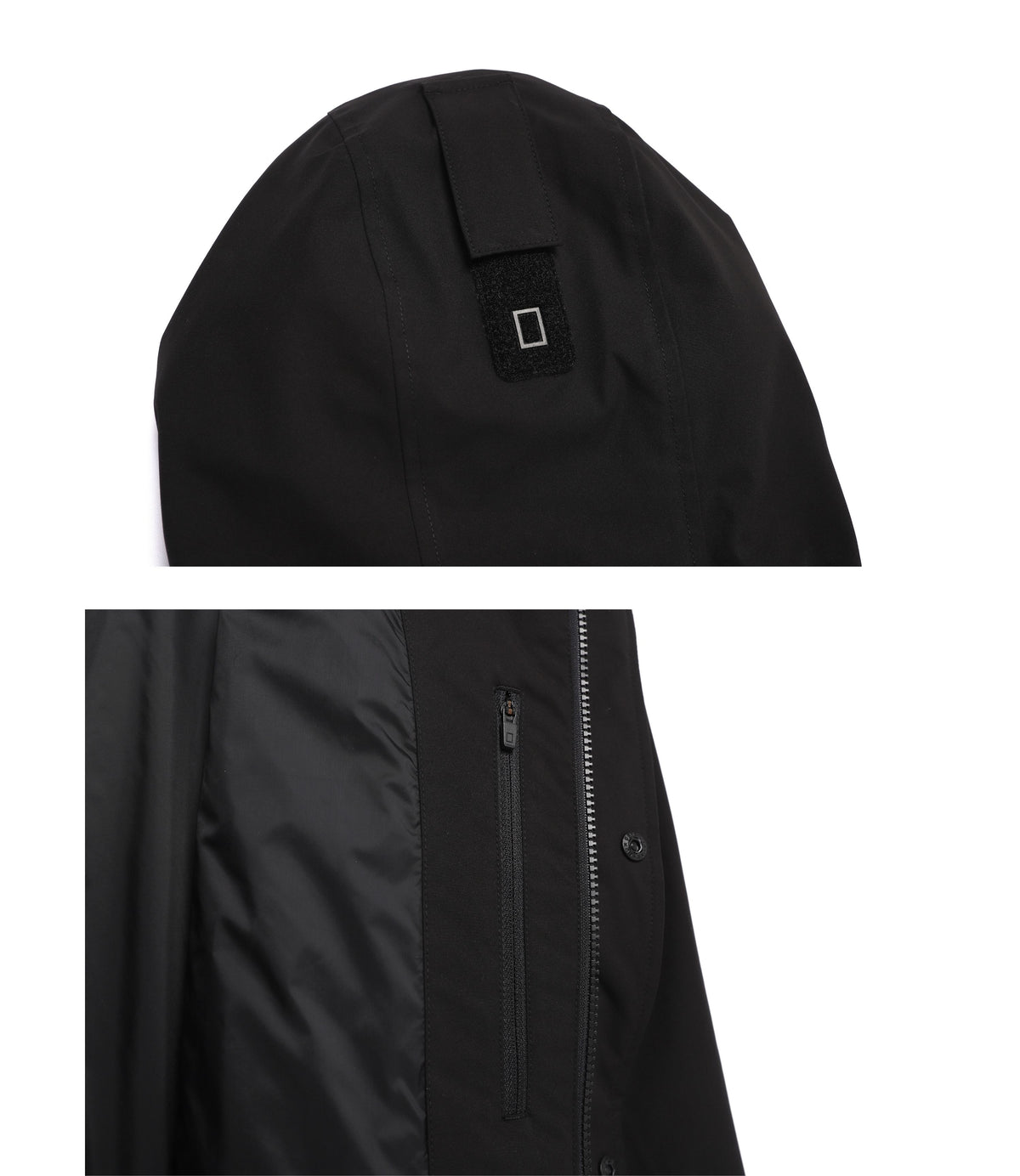 Unisex 2-Layer Color Block Jumper<br>BLACK
