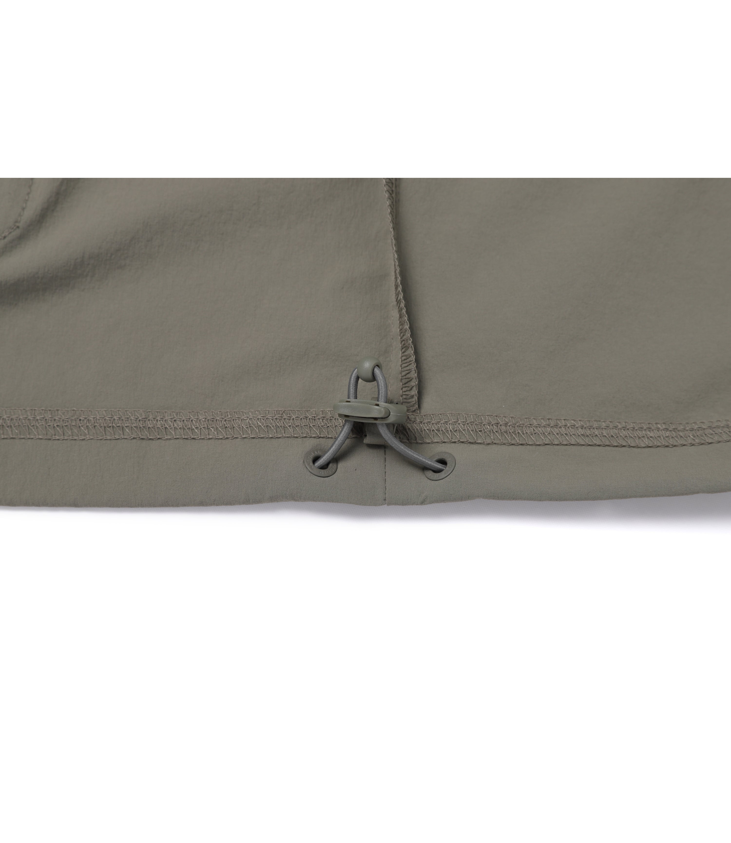 Unisex Freeze Stretch Semi-Overfit Hooded Anorak<br>G/KHAKI