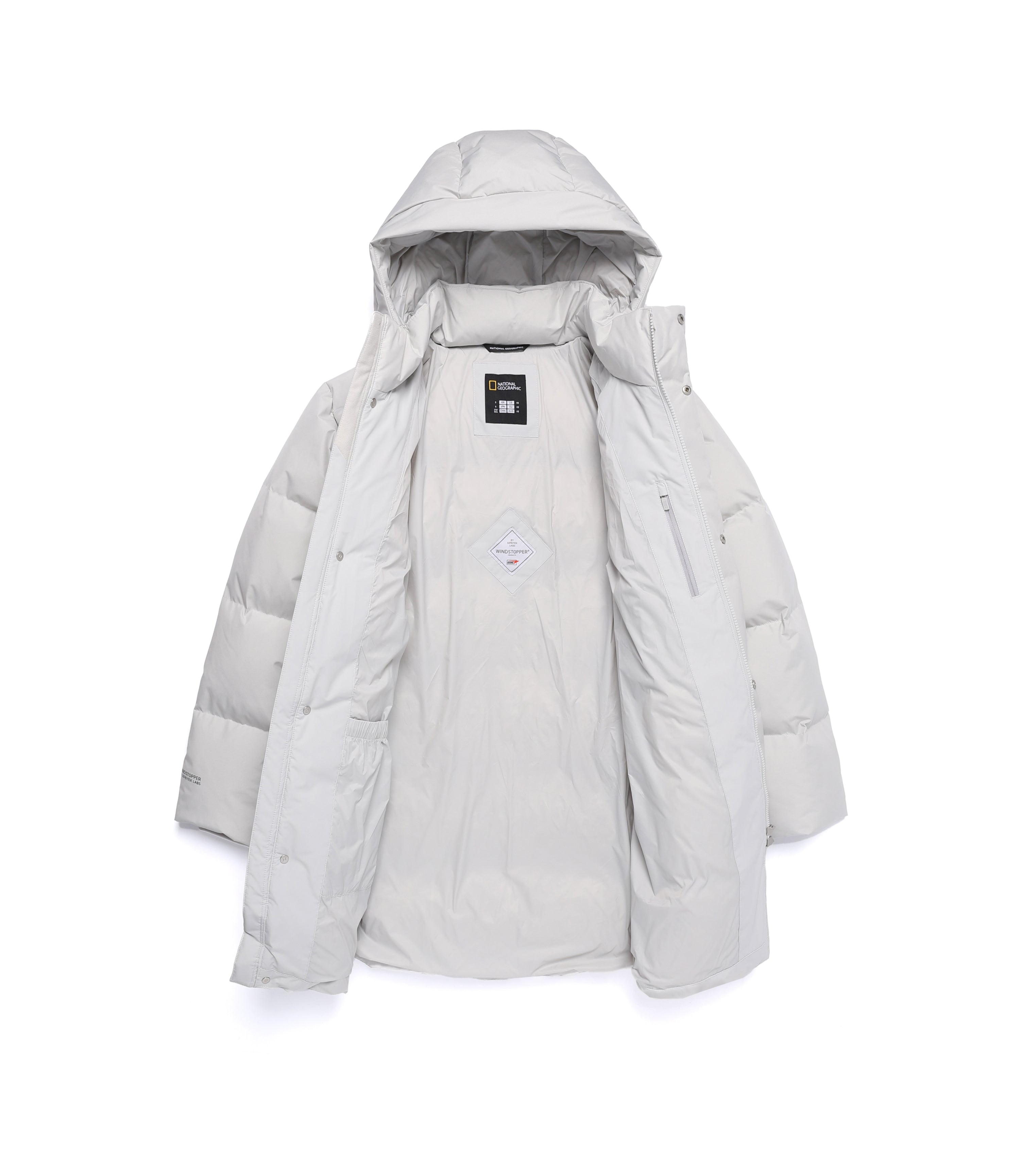 Unisex ATLAS Windstopper By Gore-Tex Labs Middle Goose Down<br>L/GREY