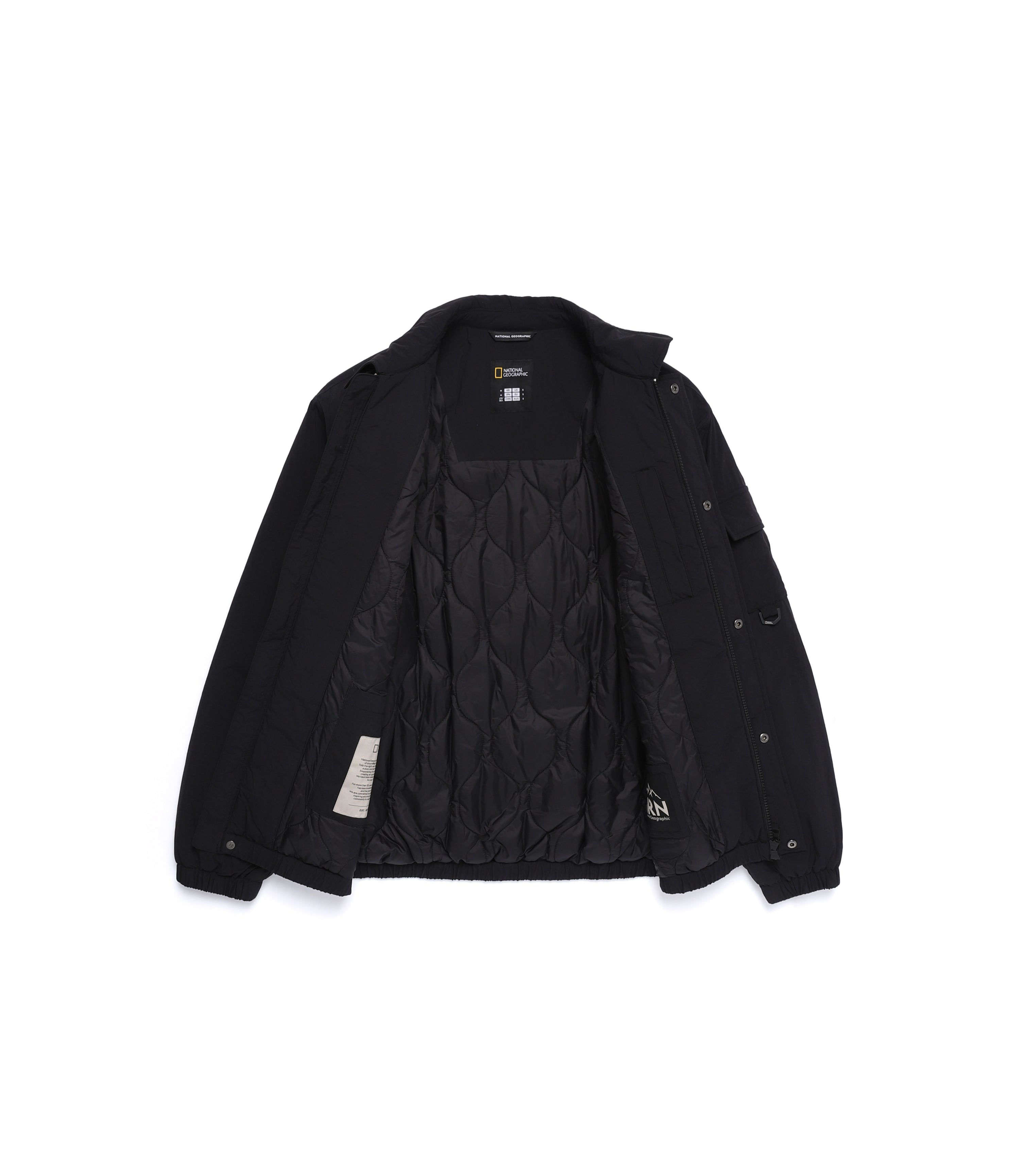 Unisex NRN Washed Padded Blouson Jumper<br>BLACK