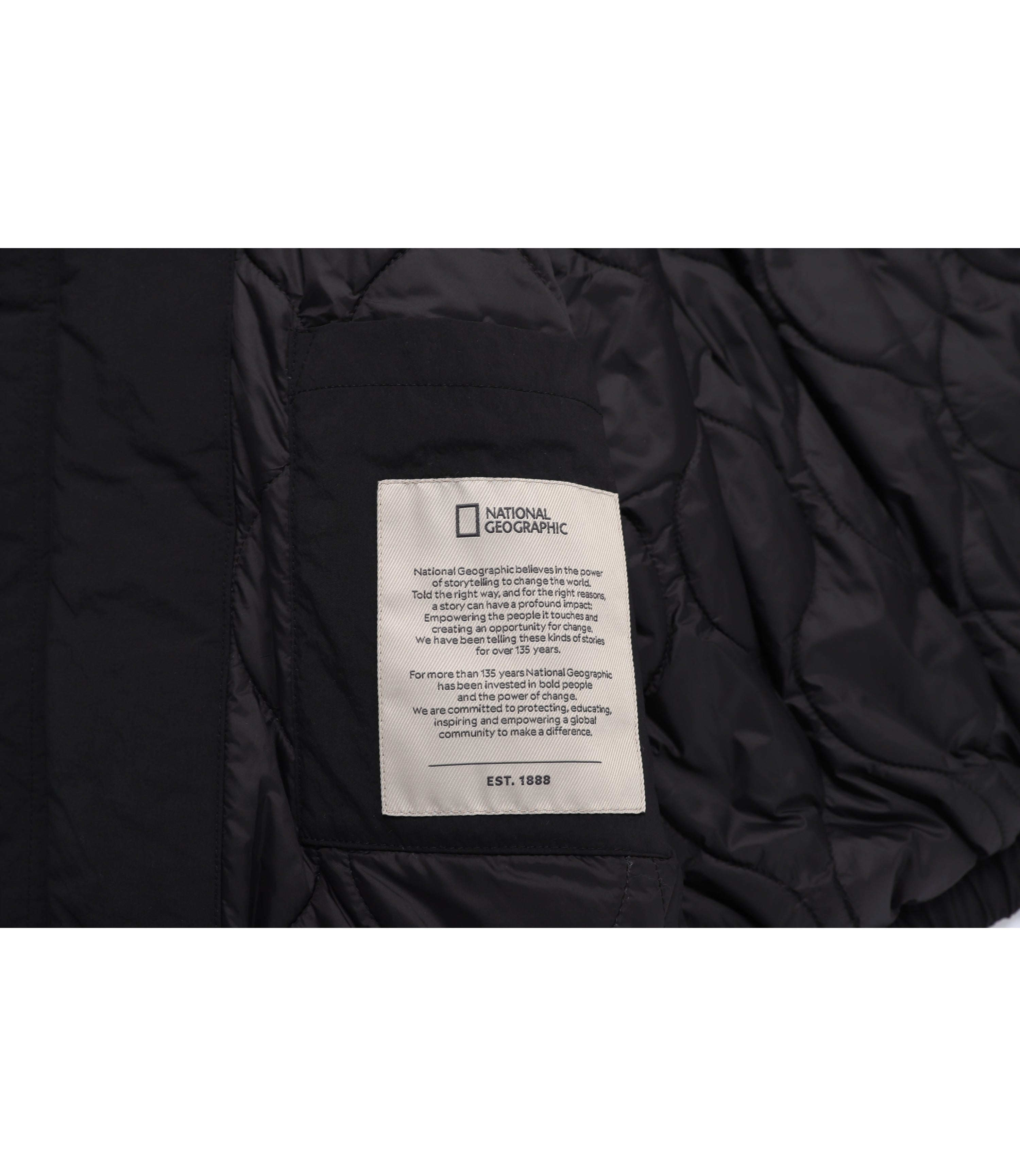 Unisex NRN Washed Padded Blouson Jumper<br>BLACK