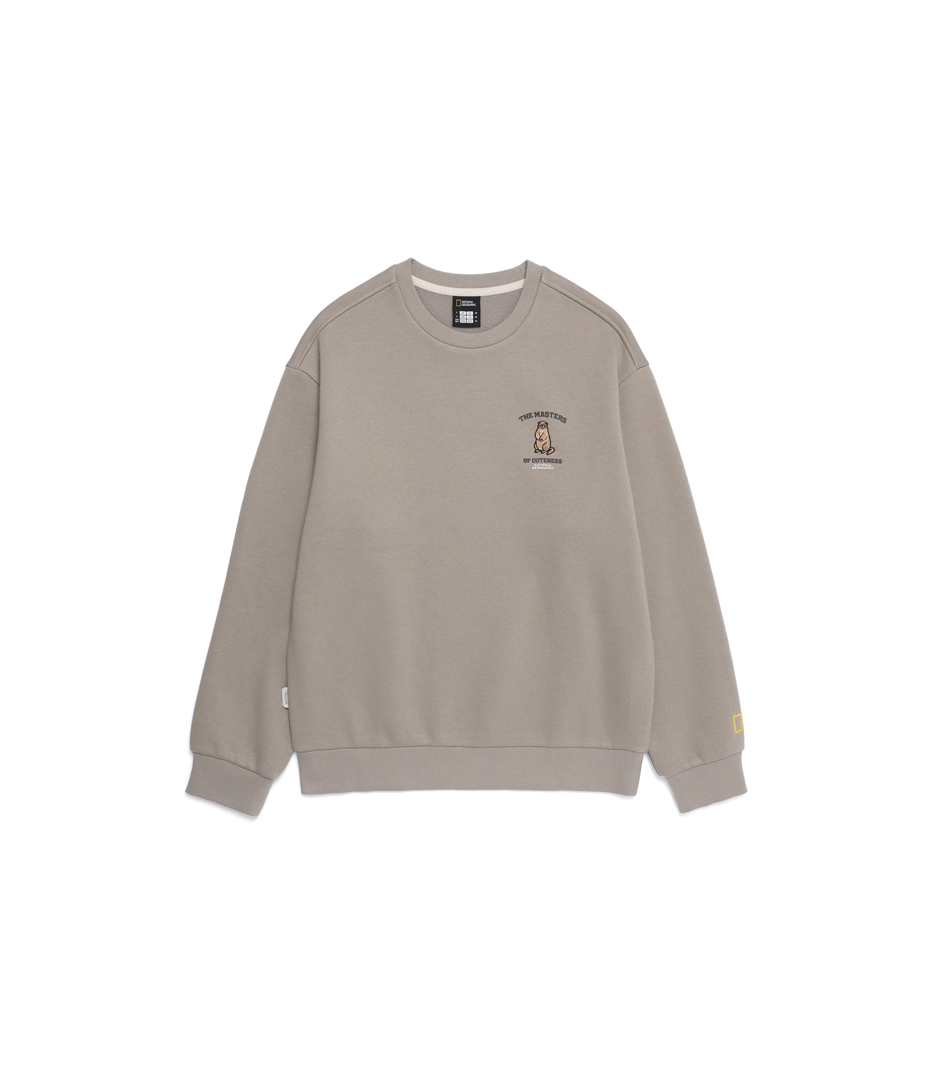 Unisex Animal Graphic Sweatshirt<br>OAK BEIGE