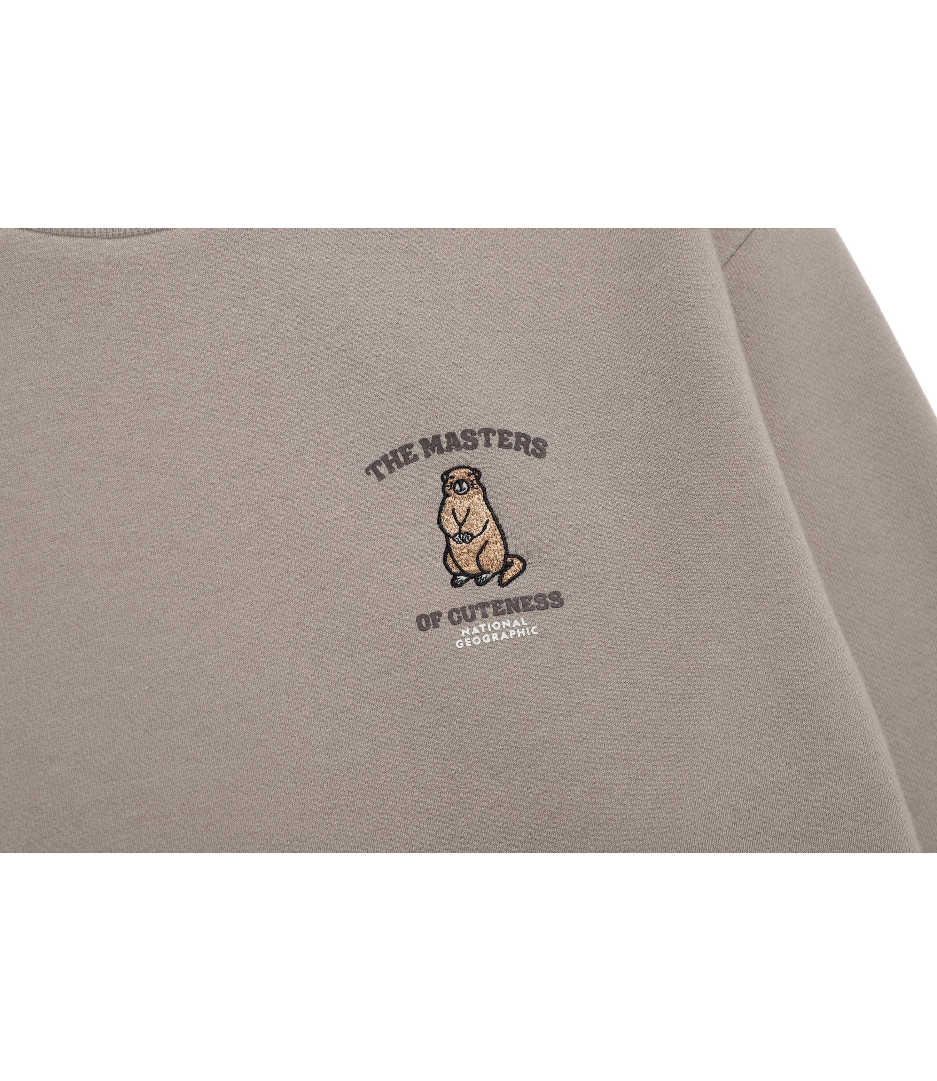 Unisex Animal Graphic Sweatshirt<br>OAK BEIGE