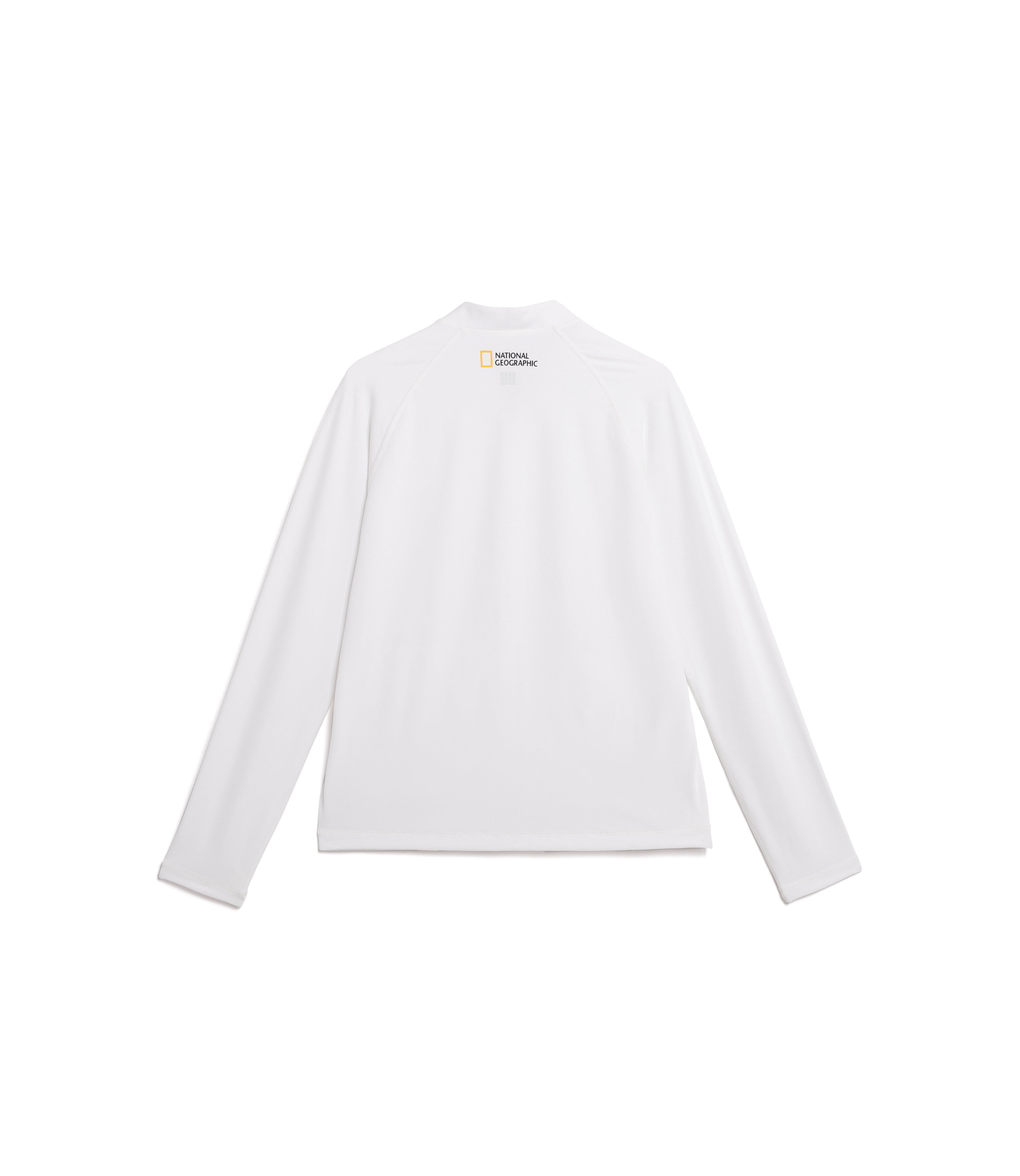 Women's Zip-Up Long Sleeve Rash Guard<br>WHITE