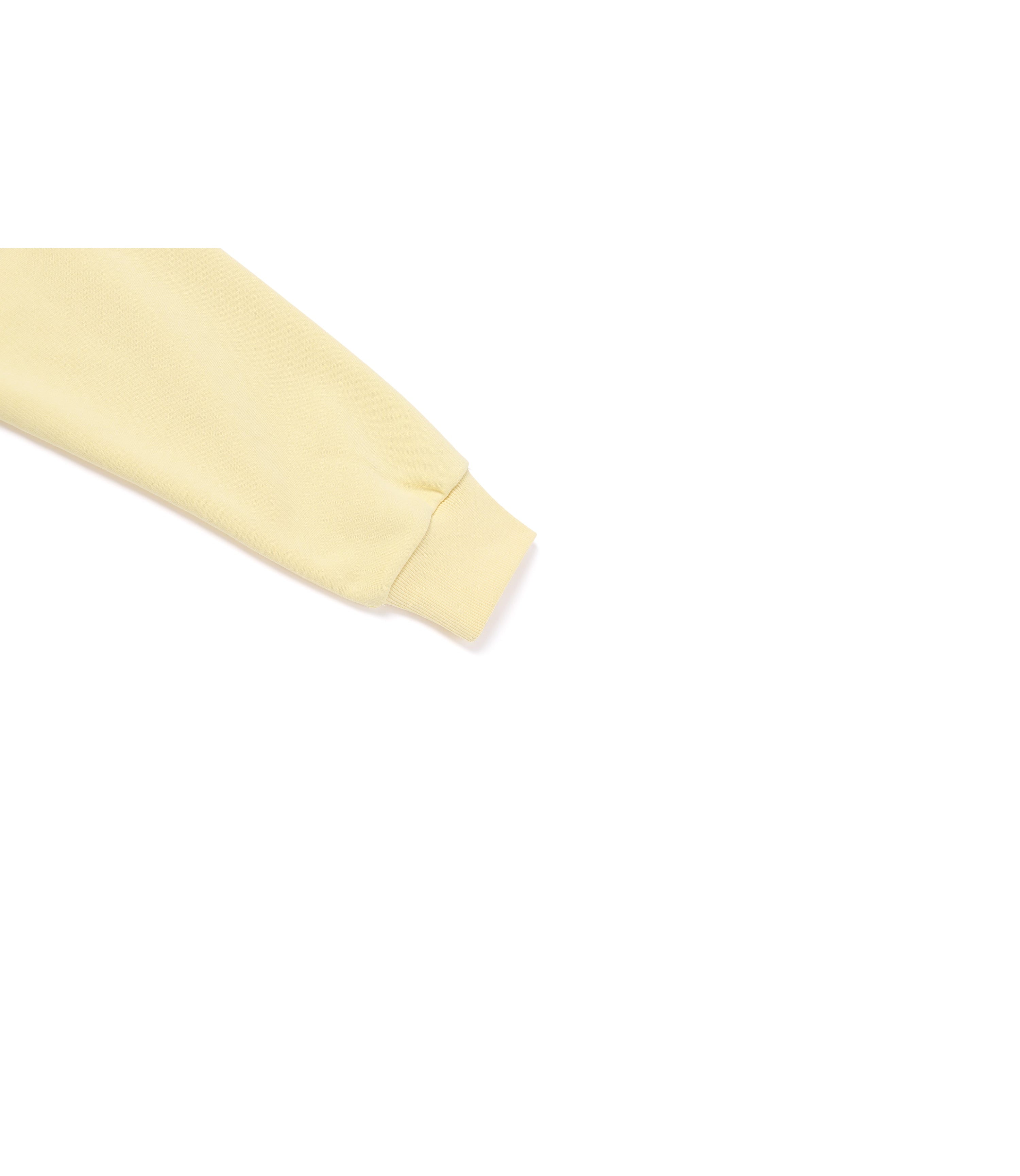 Unisex FOLHAS Small Logo Sweatshirt<br>PALE YELLOW