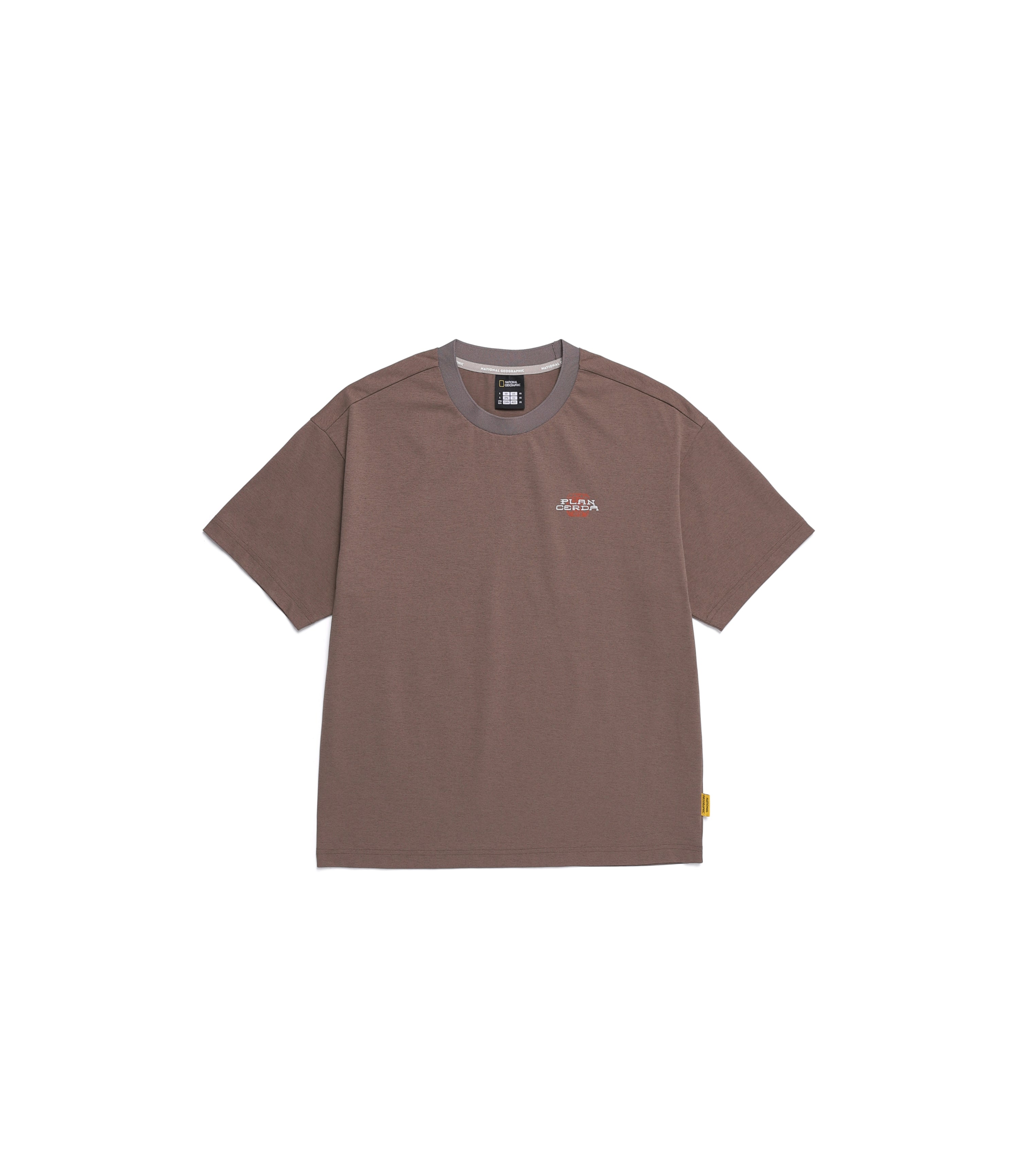 Unisex CROW Coolmax Barcelona Semi Over Fit Short Sleeve<br>CINNAMON