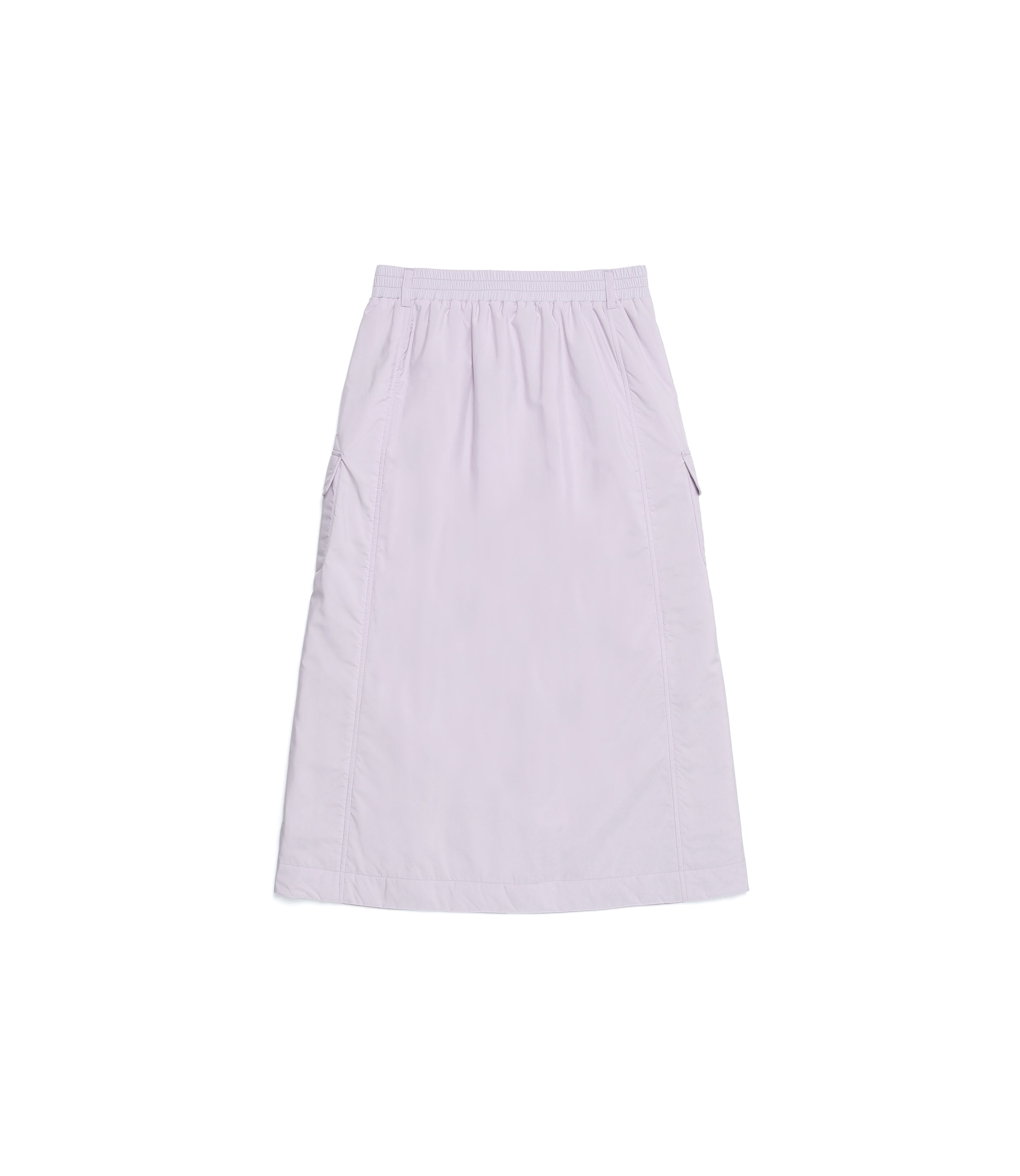 Women's PO'O-ULI Non-Quilted Long Skirt<br>LAVENDER