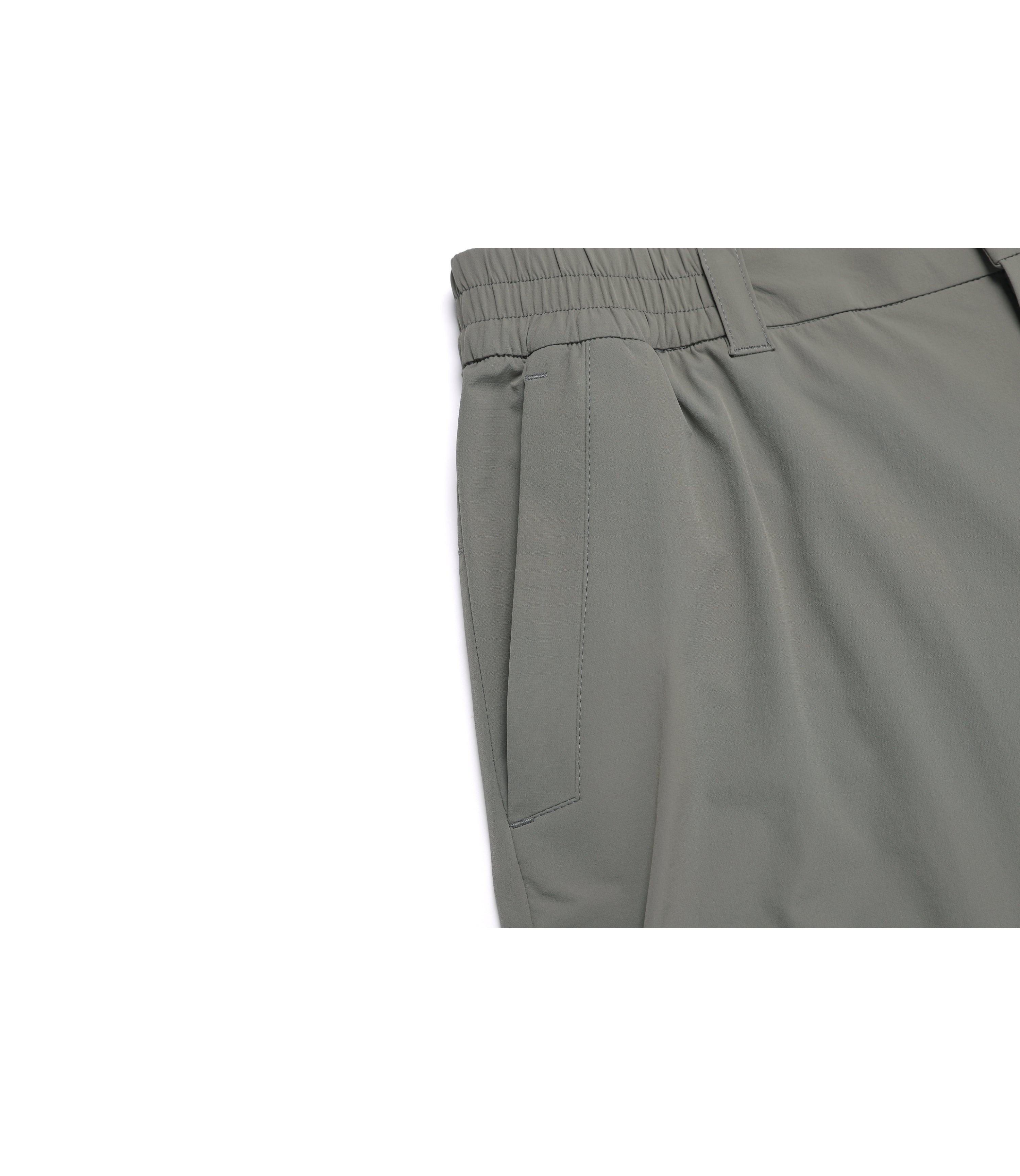 Men's CROW Semi-Loose Fit Straight Cargo Pants<br>G/KHAKI