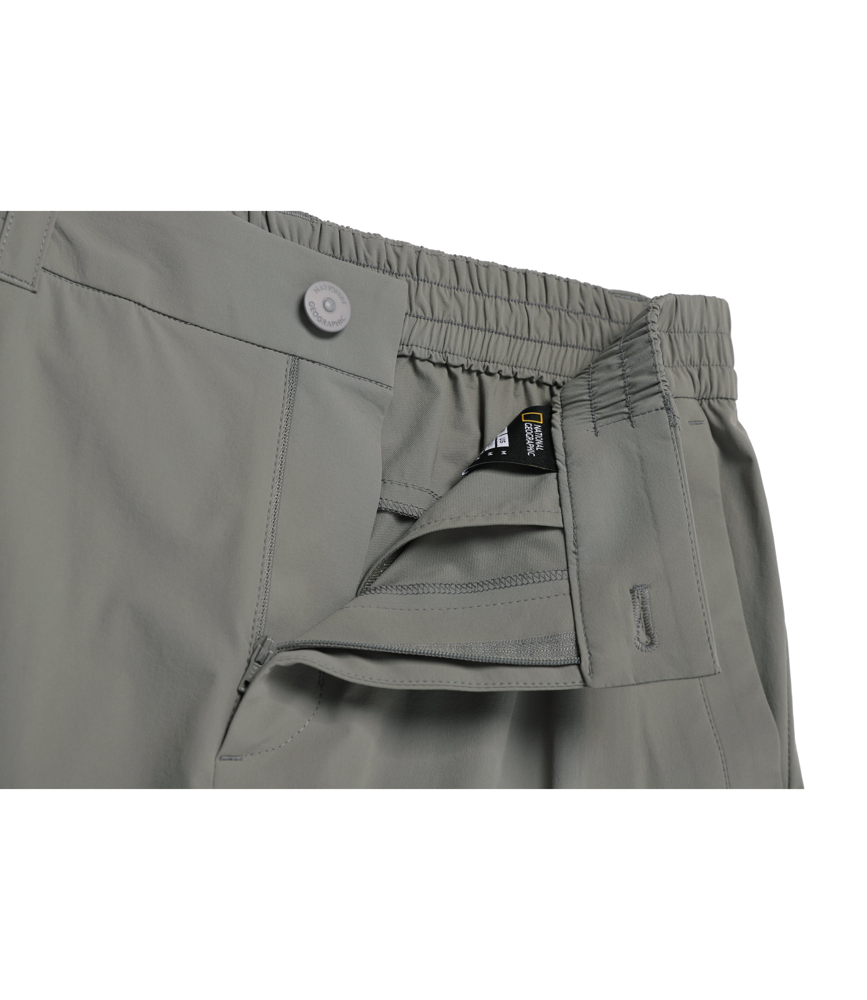 Men's CROW Semi-Loose Fit Straight Cargo Pants<br>G/KHAKI