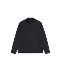 Men's High Summer Basic Zip-Up Rash Guard<br>BLACK