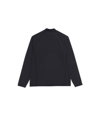 Men's High Summer Basic Zip-Up Rash Guard<br>BLACK