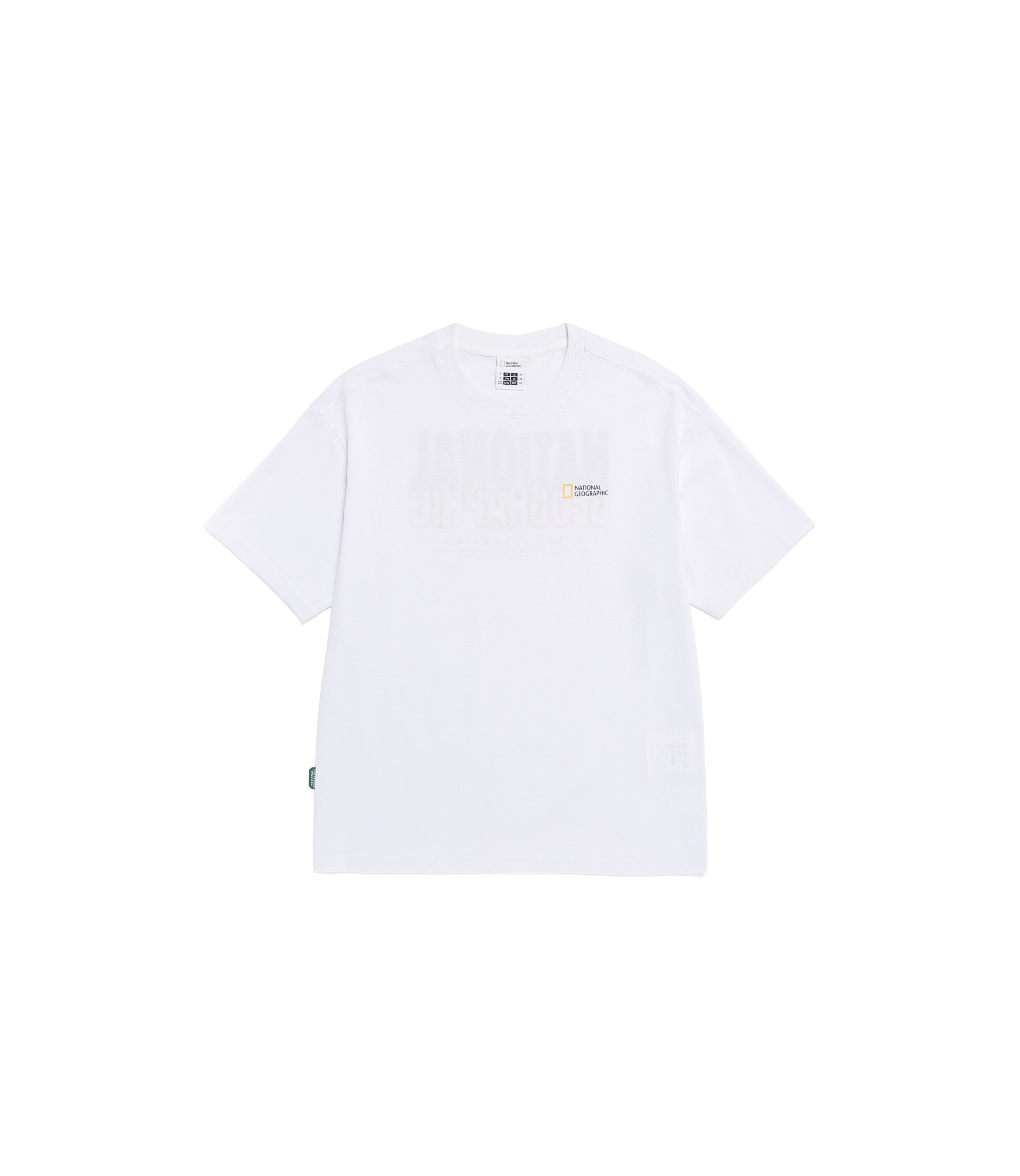 Unisex CASTOR COOLMAX ECO Lettering Graphic Short Sleeve Tee<br>WHITE