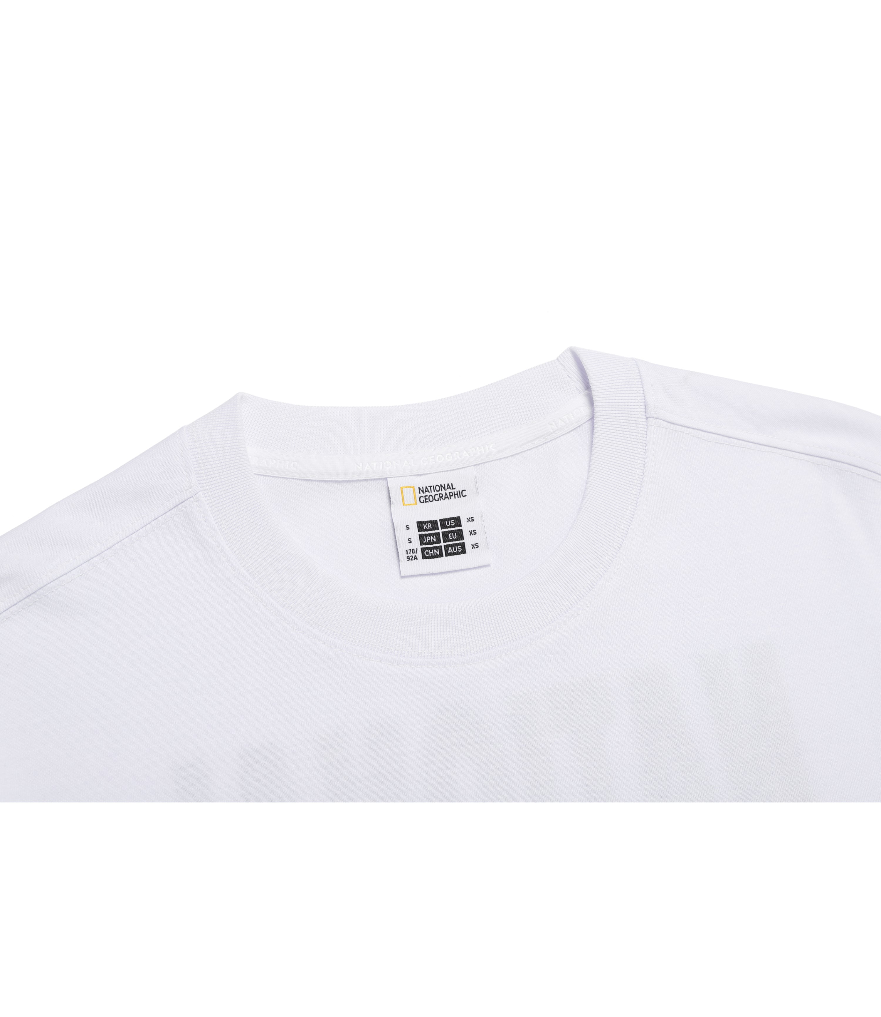 Unisex CASTOR COOLMAX ECO Lettering Graphic Short Sleeve Tee<br>WHITE
