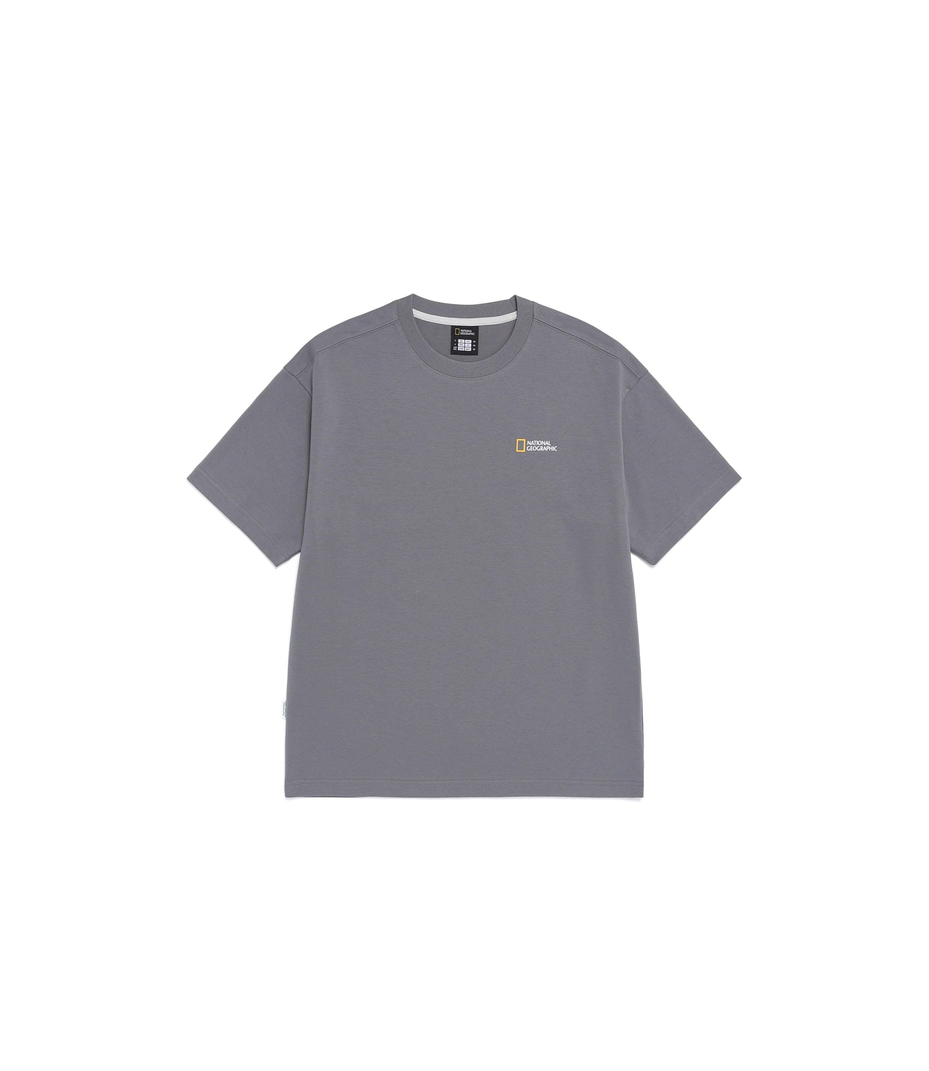 Unisex CASTOR COOLMAX ECO Lettering Graphic Short Sleeve Tee<br>STONE GREY