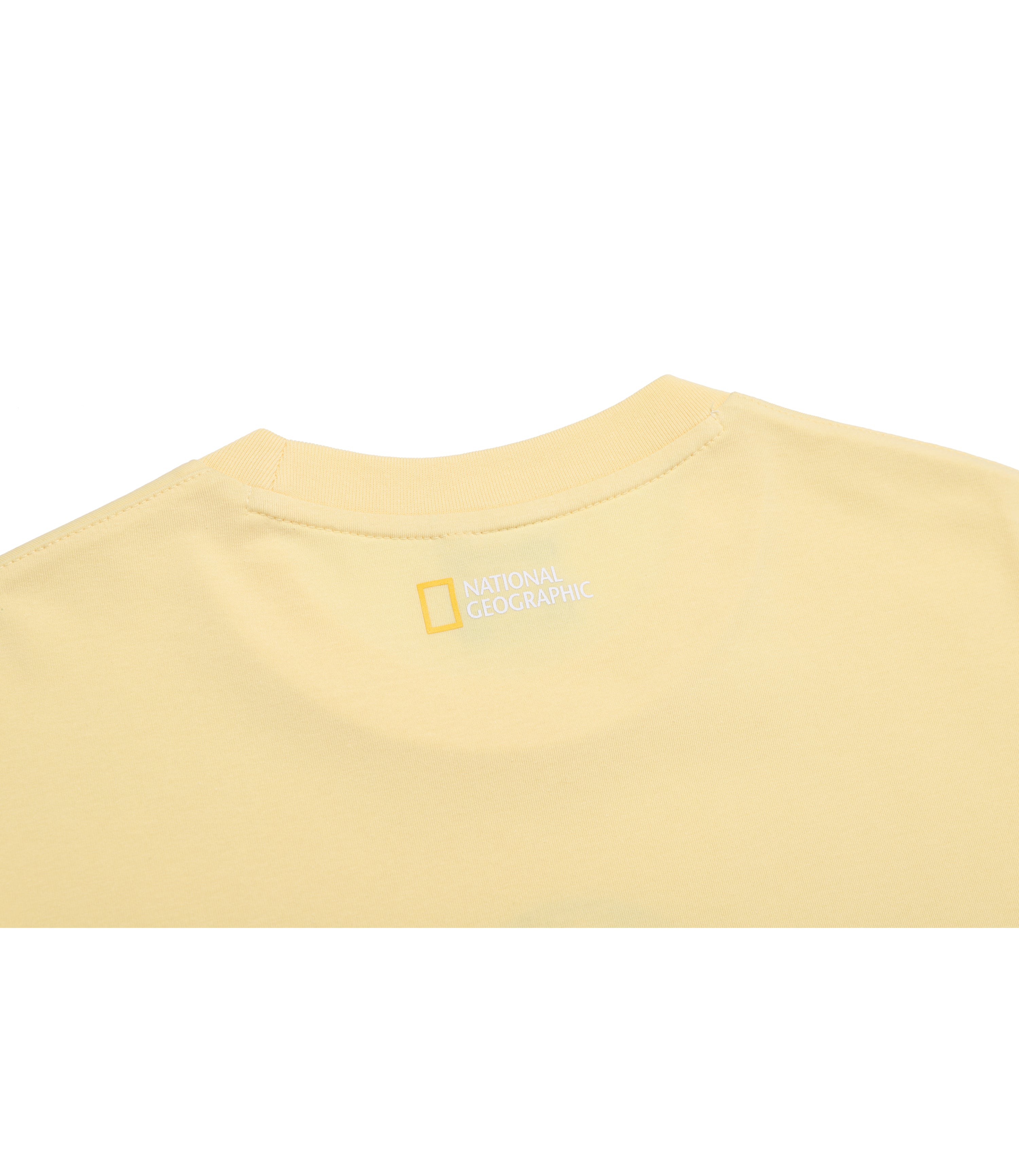 Unisex CASTOR COOLMAX ECO Lettering Graphic Short Sleeve Tee<br>PALE YELLOW