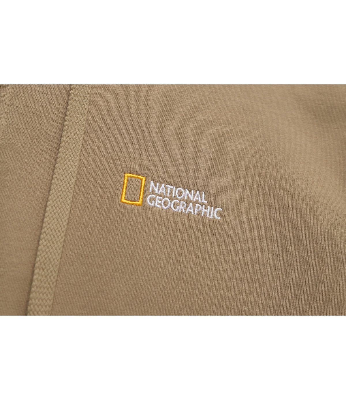 Unisex Soulion Sleeve Pocket Basic-Fit Hooded Full Zip-Up<br>NEW BEIGE
