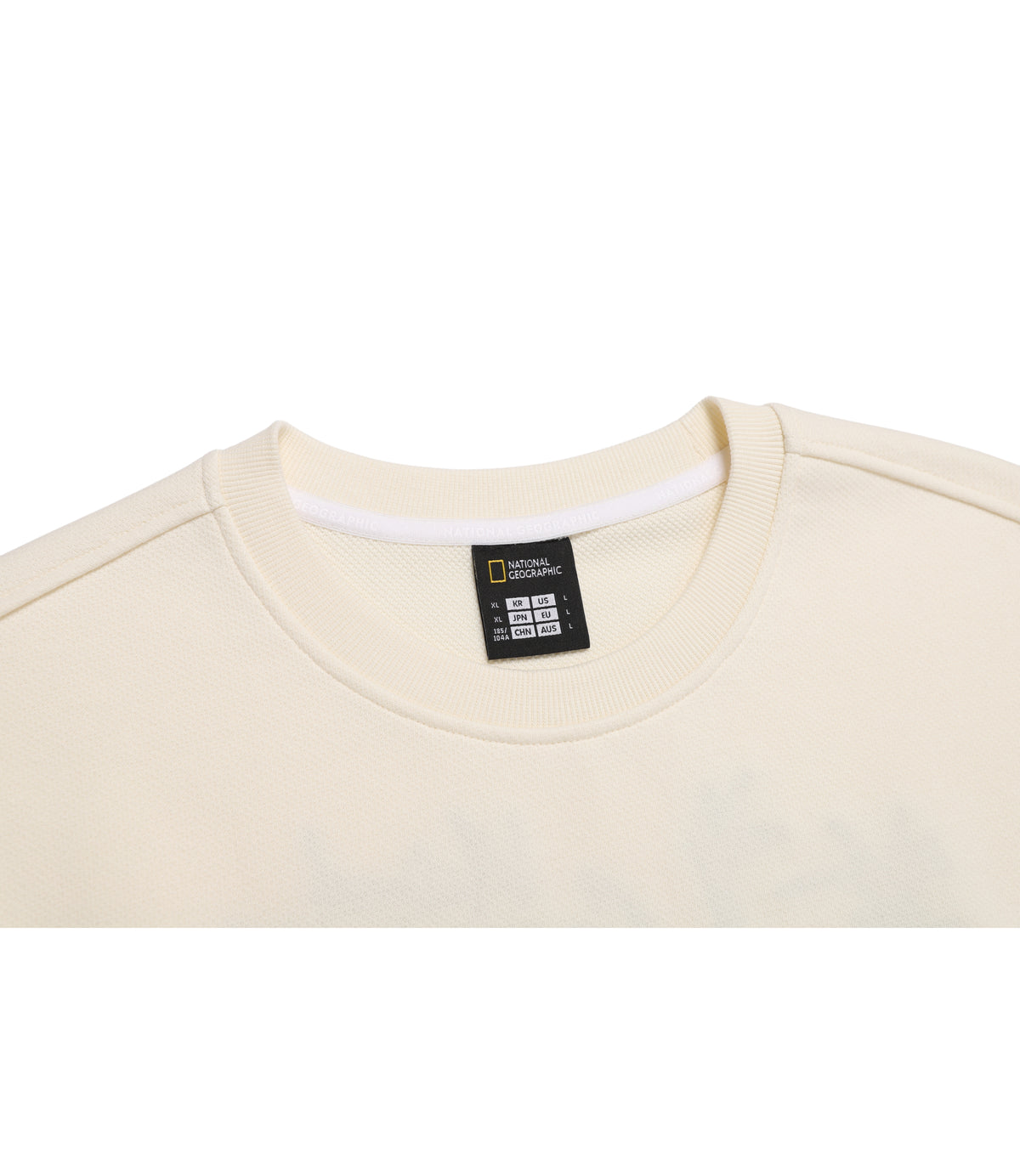 Unisex Animal Graphic Semi-Overfit Sweatshirt<br>IVORY