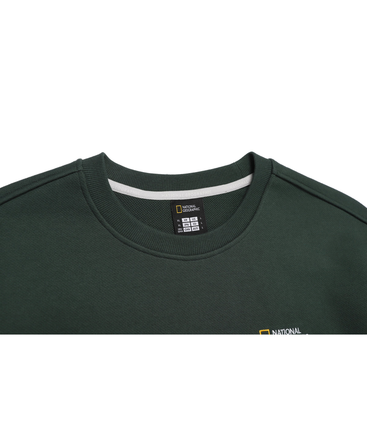 Unisex Animal Graphic Semi-Overfit Sweatshirt<br>DEEP GREEN