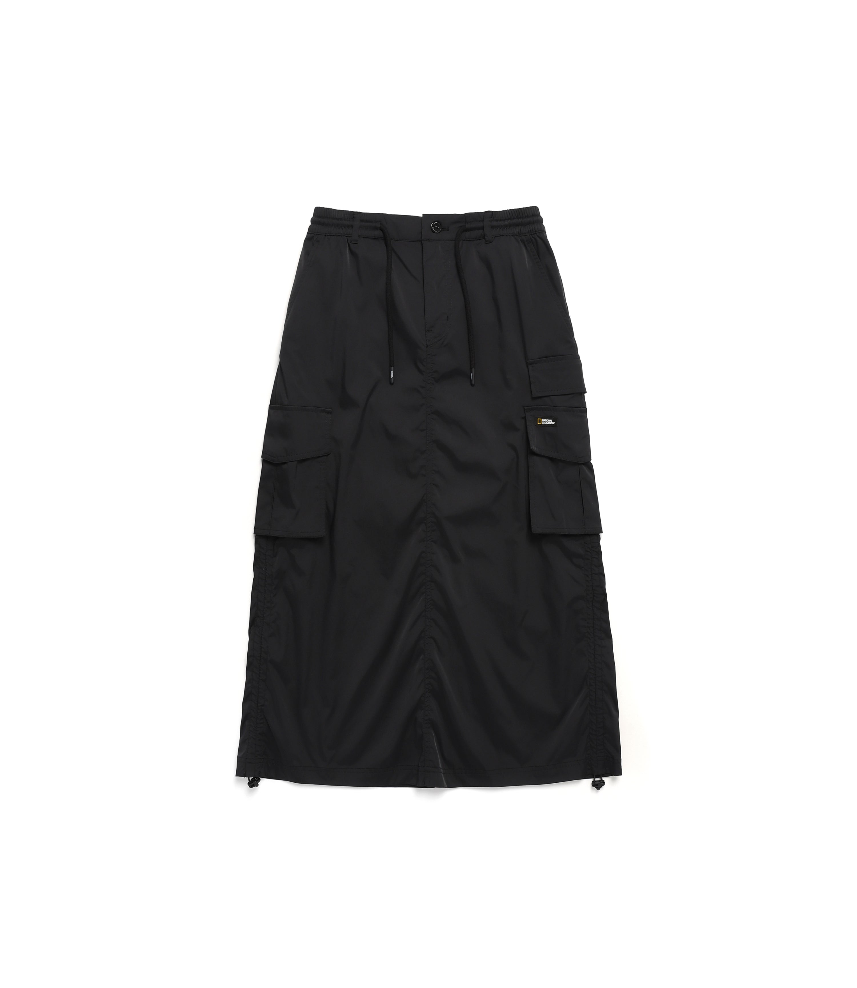 Women’s ANAS String Long Cargo Skirt<br>CARBON BLACK