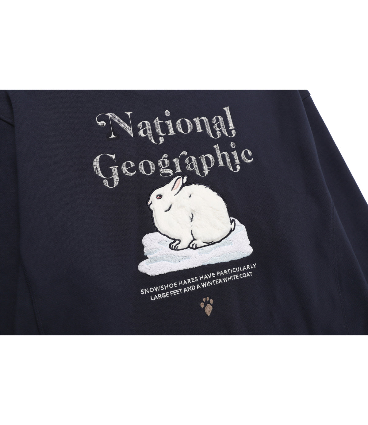 Unisex Animal Graphic Semi-Overfit Sweatshirt<br>MIDNIGHT NAVY