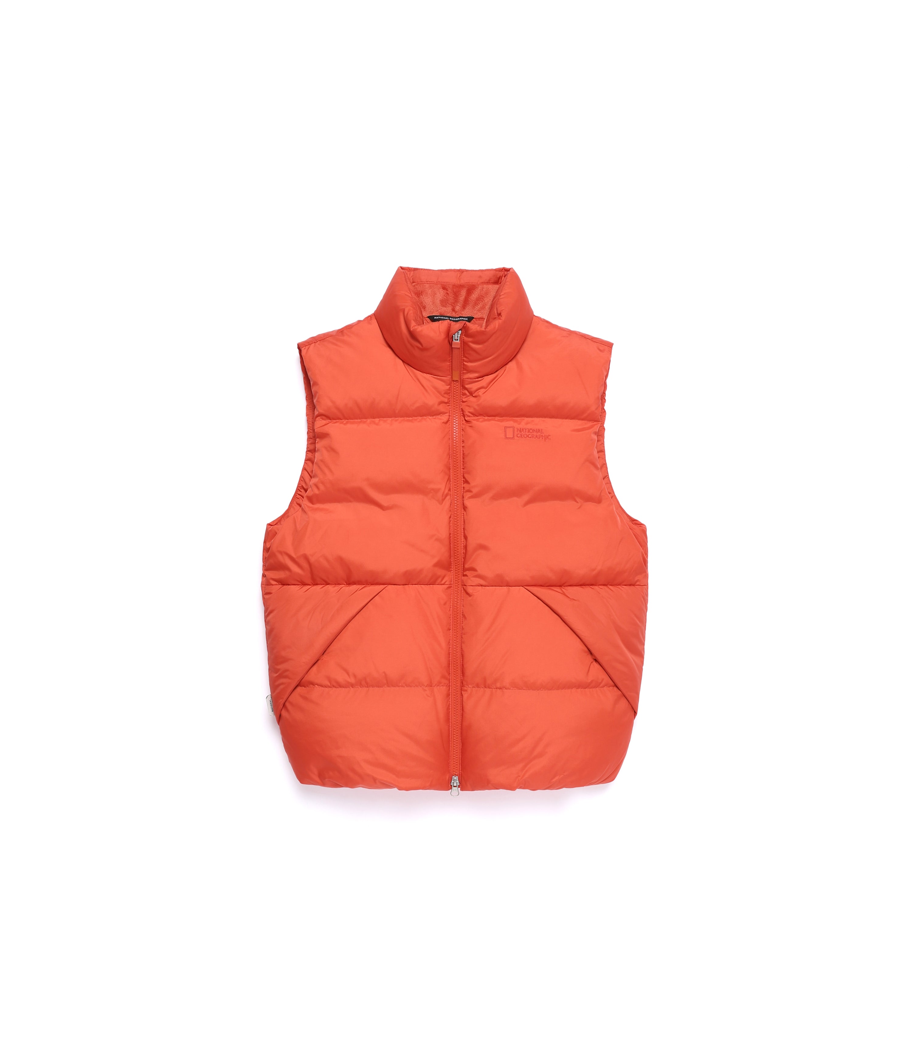 Unisex EIRA High-Neck Goose Down Vest<br>L/ORANGE