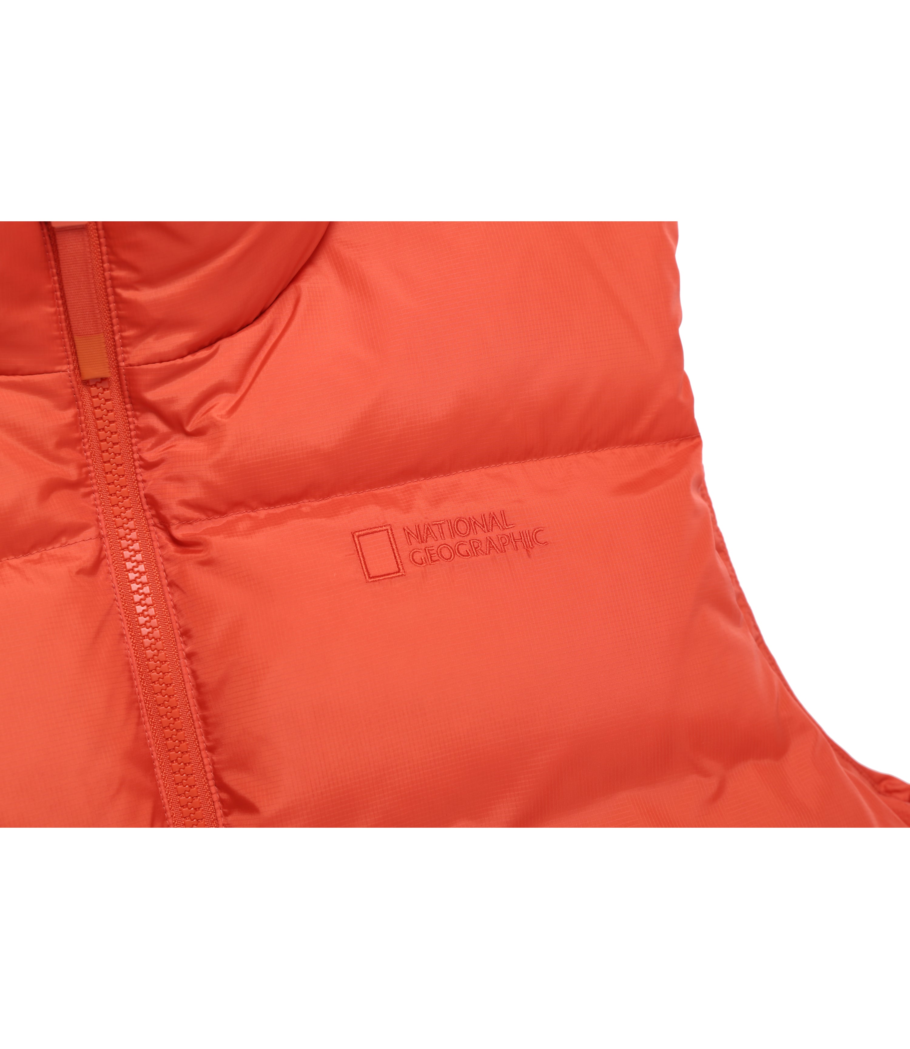 Unisex EIRA High-Neck Goose Down Vest<br>L/ORANGE