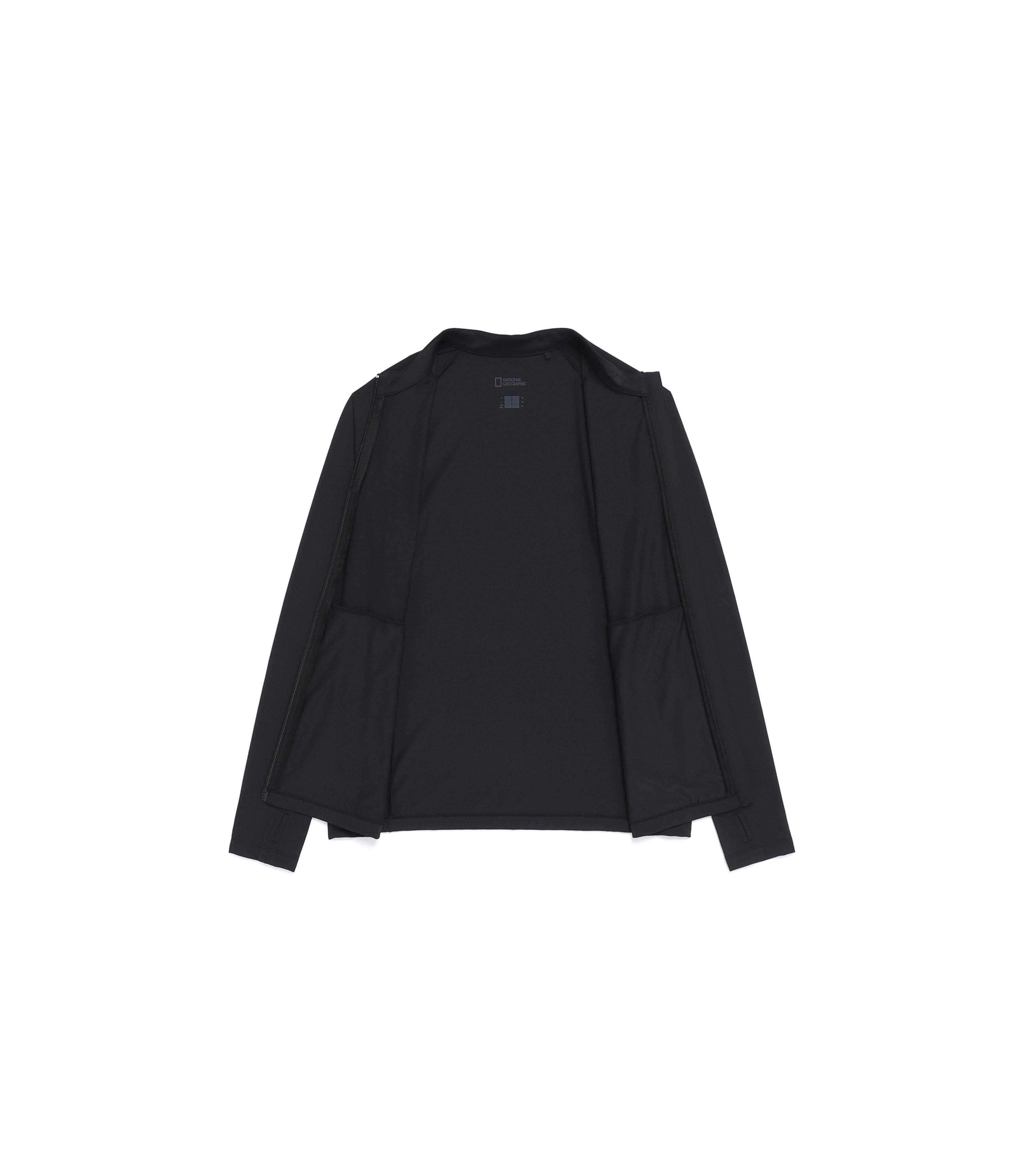 Womens Hot Summer Basic Zip-Up Rash Guard<br>BLACK