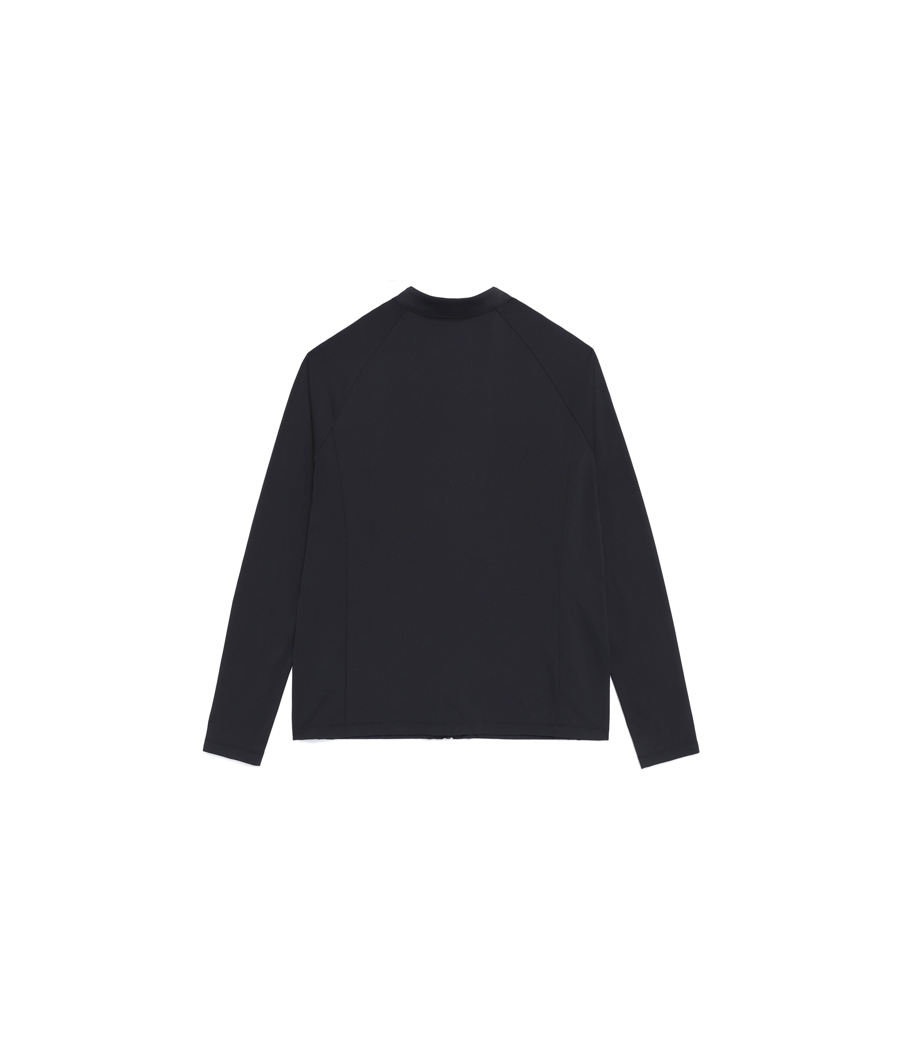 Women's Hot Summer Basic Zip-Up Rash Guard<br>BLACK