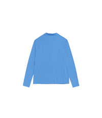 Women's Hot Summer Basic Zip-Up Rash Guard<br>MARINE BLUE