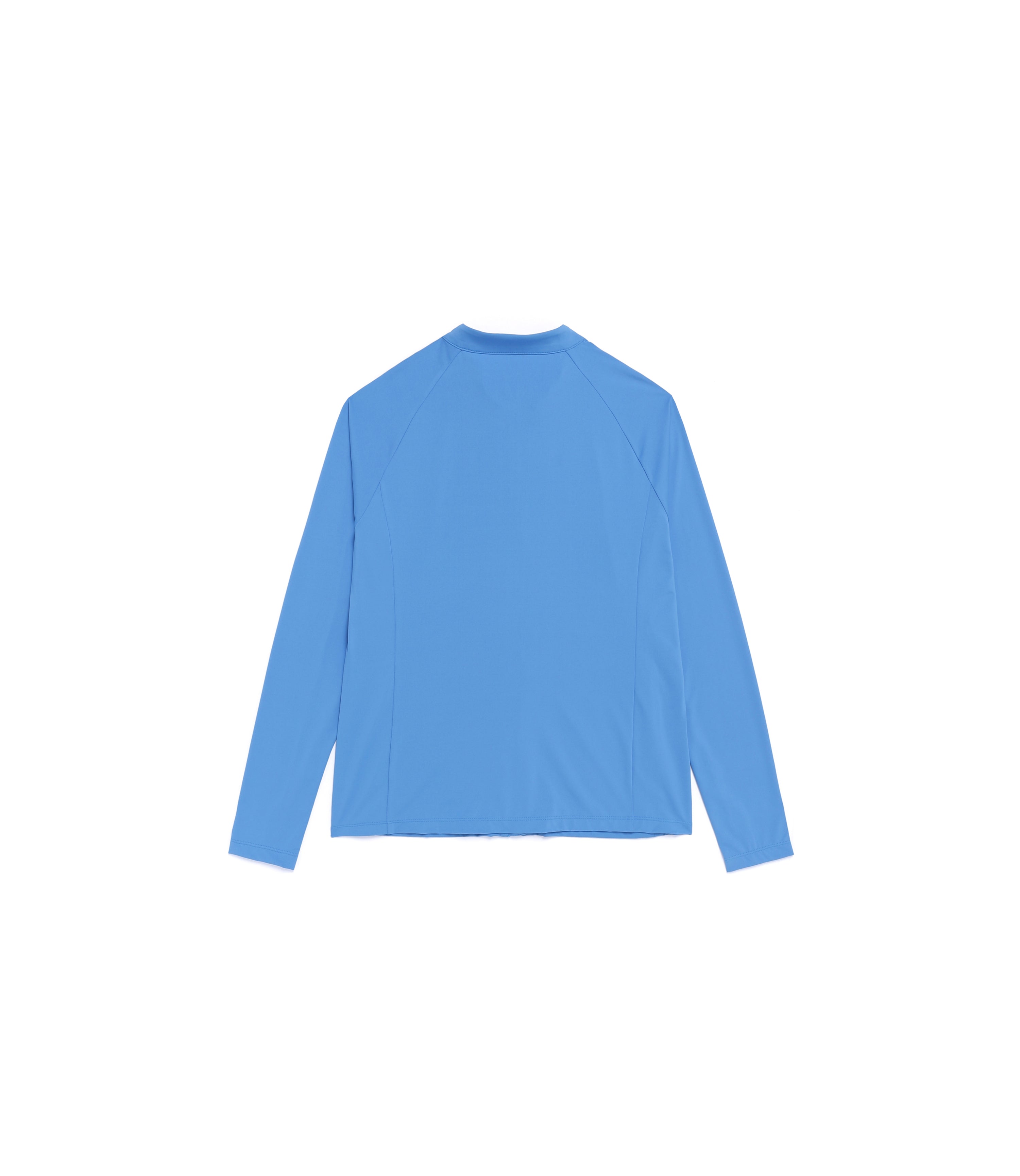 Women's Hot Summer Basic Zip-Up Rash Guard<br>MARINE BLUE