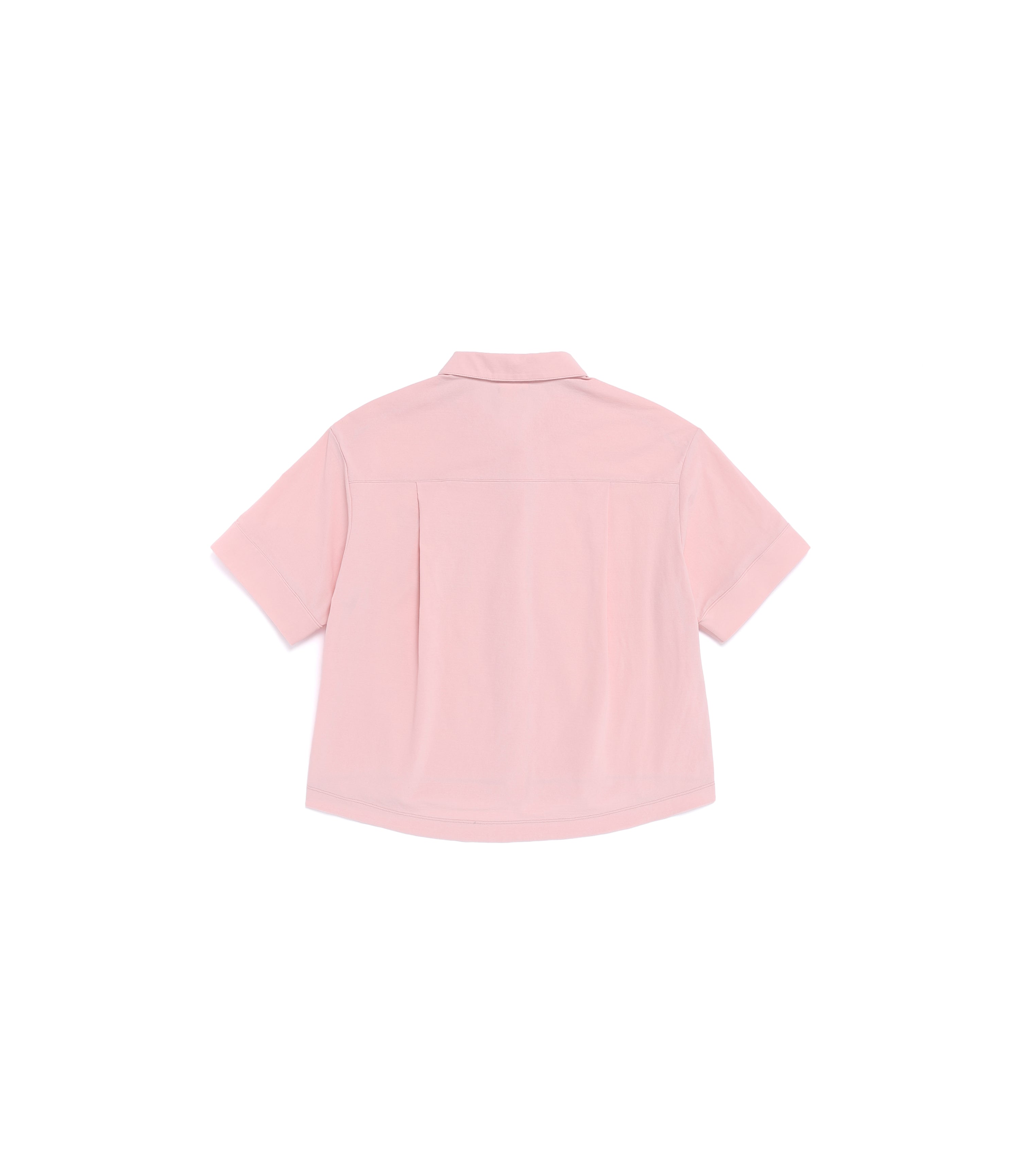 Women's Frozen Air Semi-Overfit Short Sleeve Shirt<br>SILVER PINK
