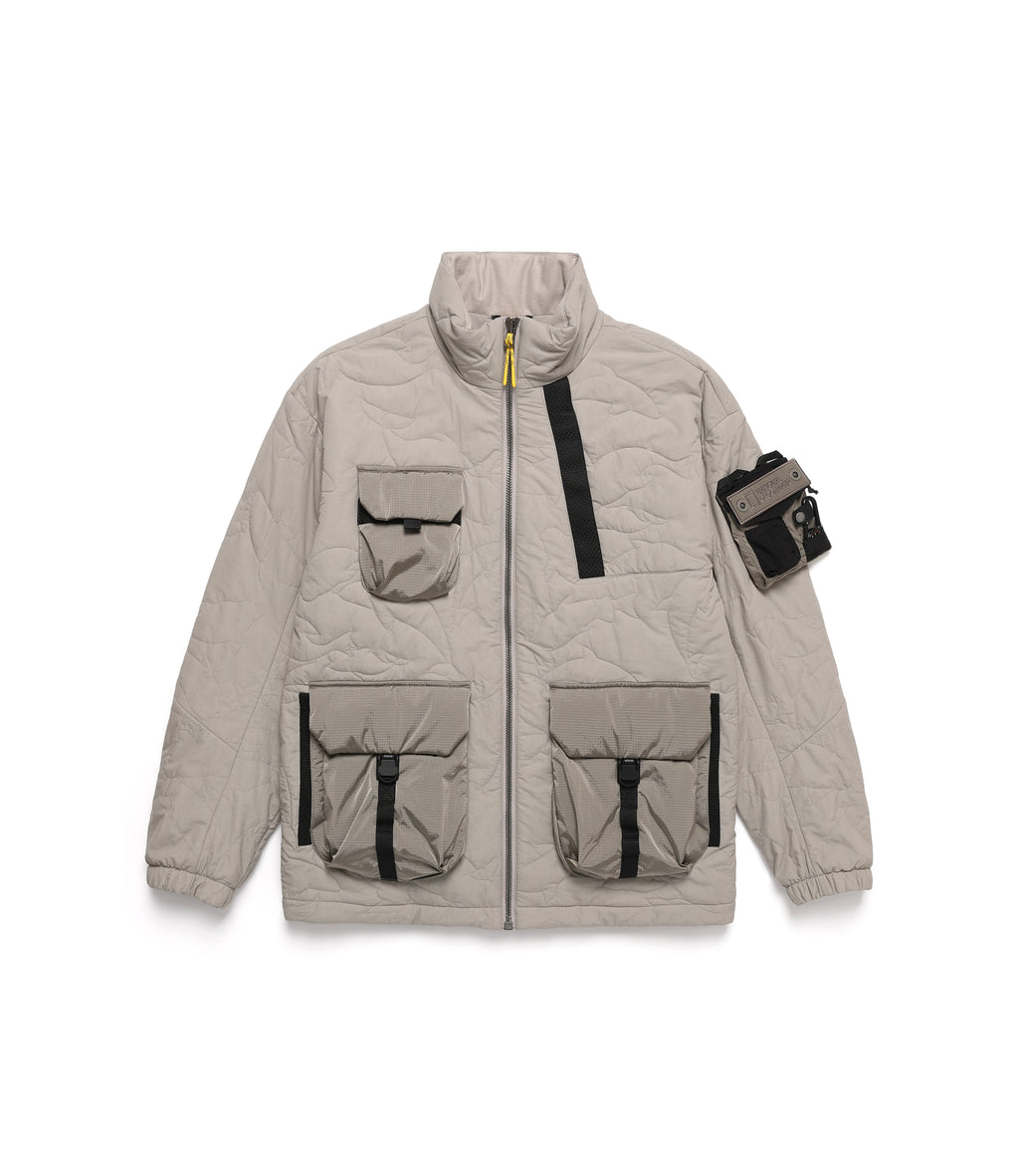 Unisex FILMMAKER Mountainous Quilting Padded JacketS/BEIGE