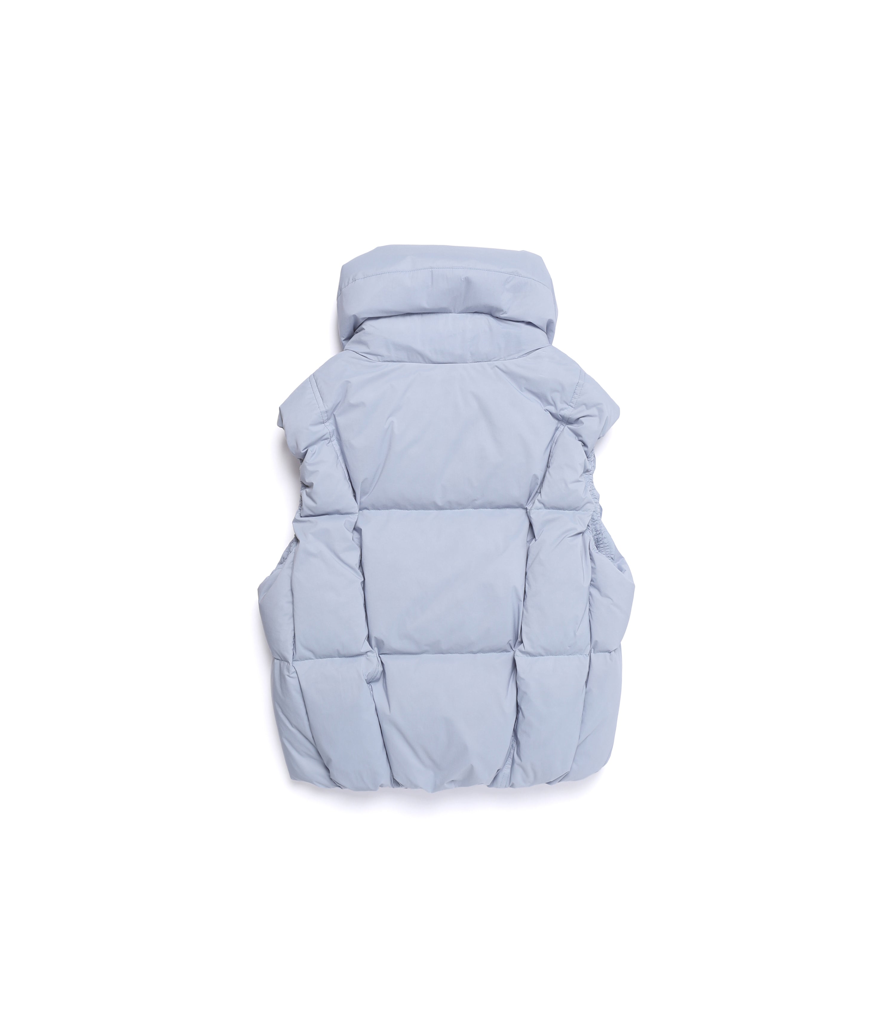 Women's High-Neck Duck Down Vest<br>L/BLUE