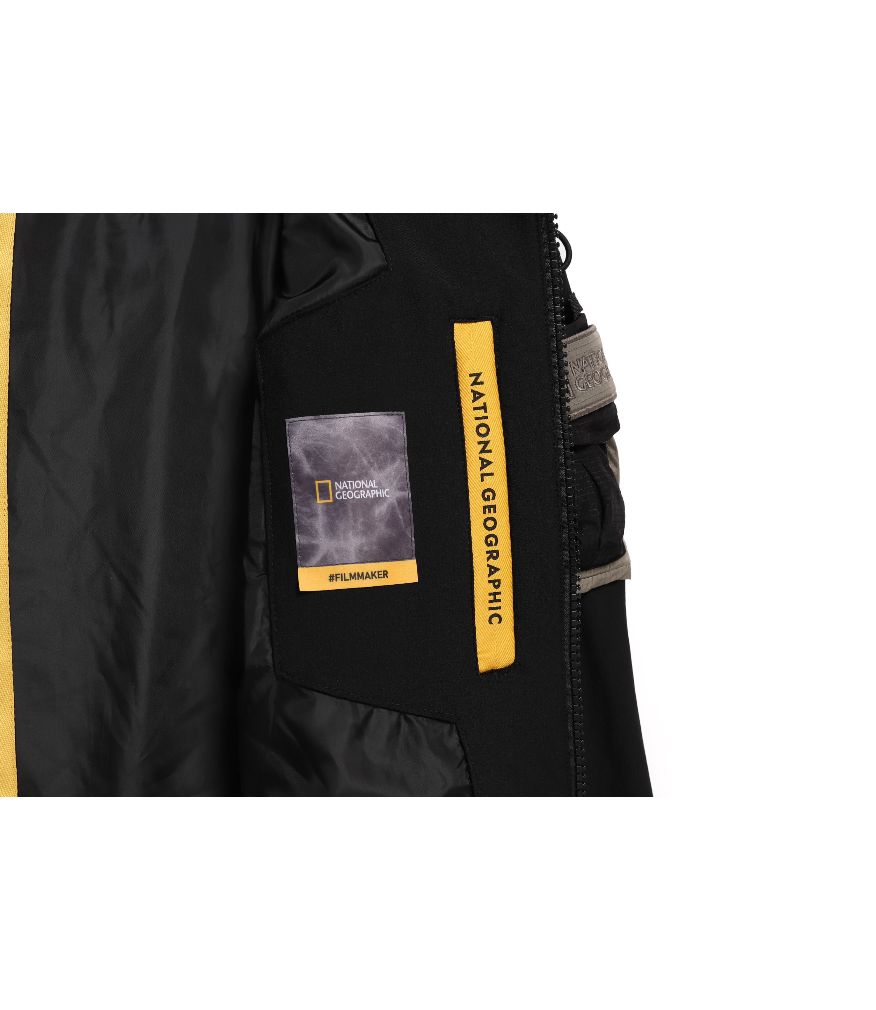 [FILMMAKER] Unisex 'Hilly' Block Pocket Jacket<br>CARBON BLACK