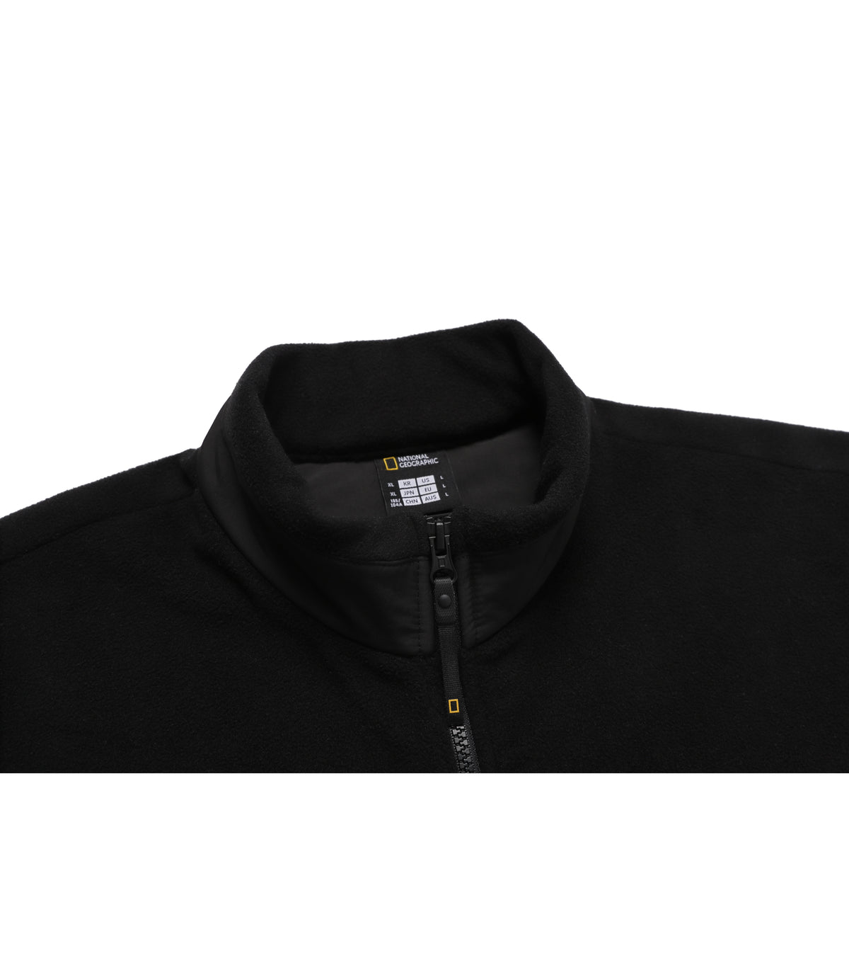 Unisex Siro Micro Fleece Stand-Neck Full Zip-Up<br>BLACK