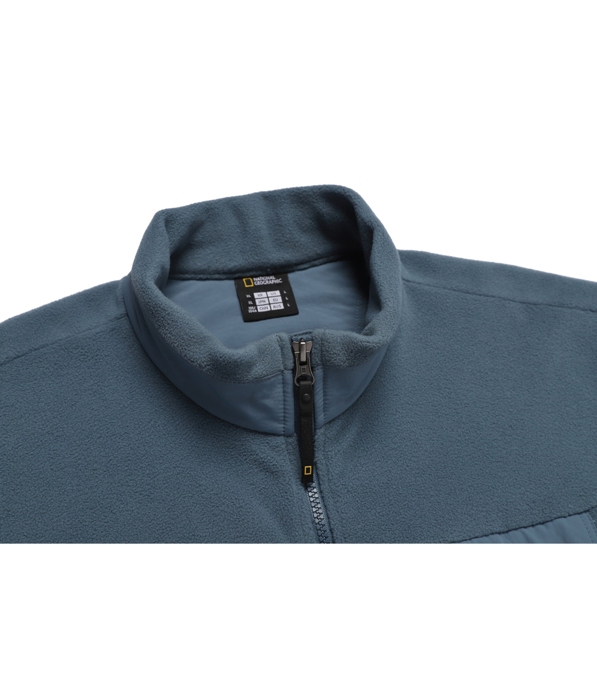 Unisex Siro Micro Fleece Stand-Neck Full Zip-Up<br>ASH BLUE