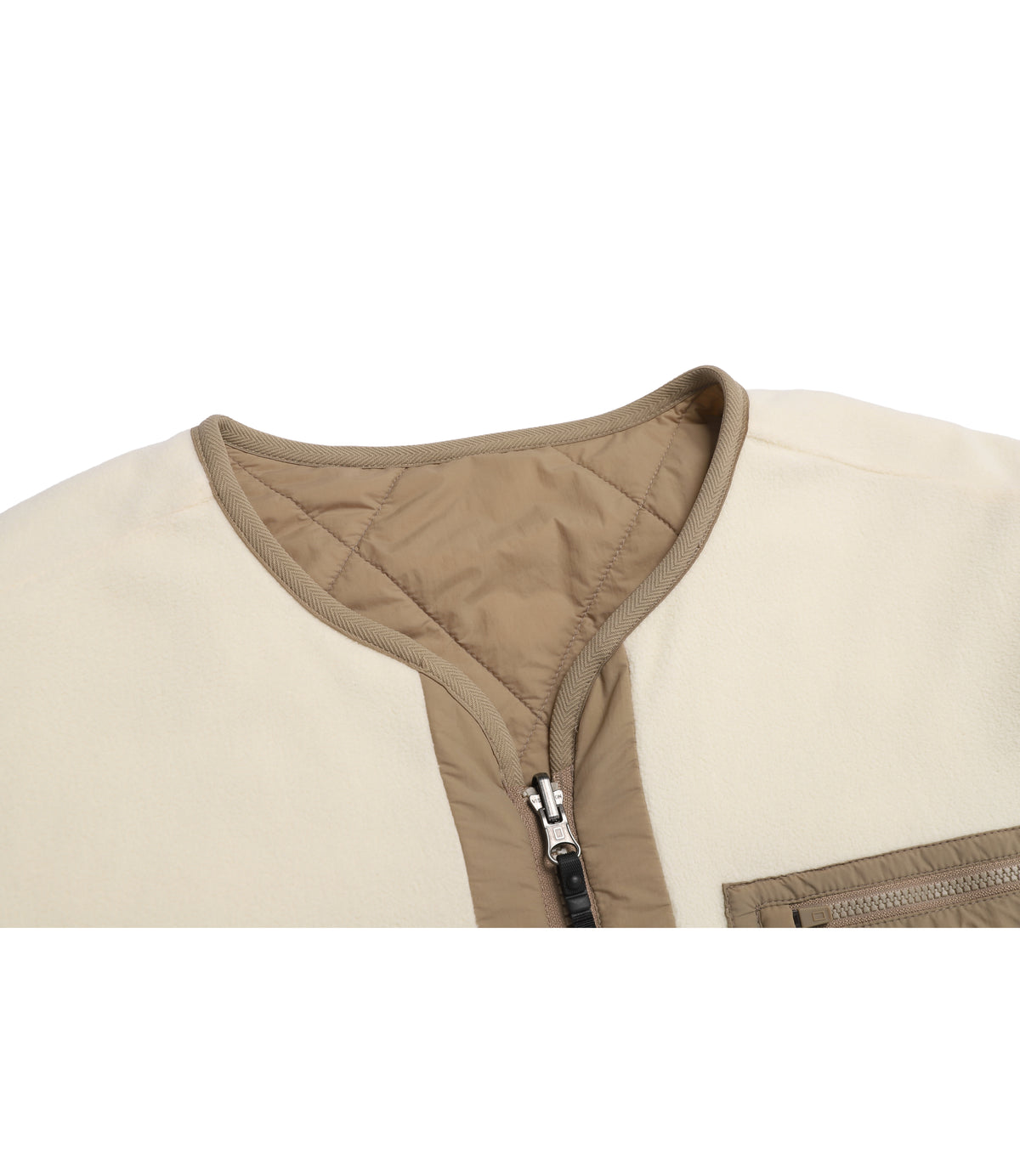 Unisex Lynx Reversible Fleece Liner Padded Jumper<br>NEW BEIGE