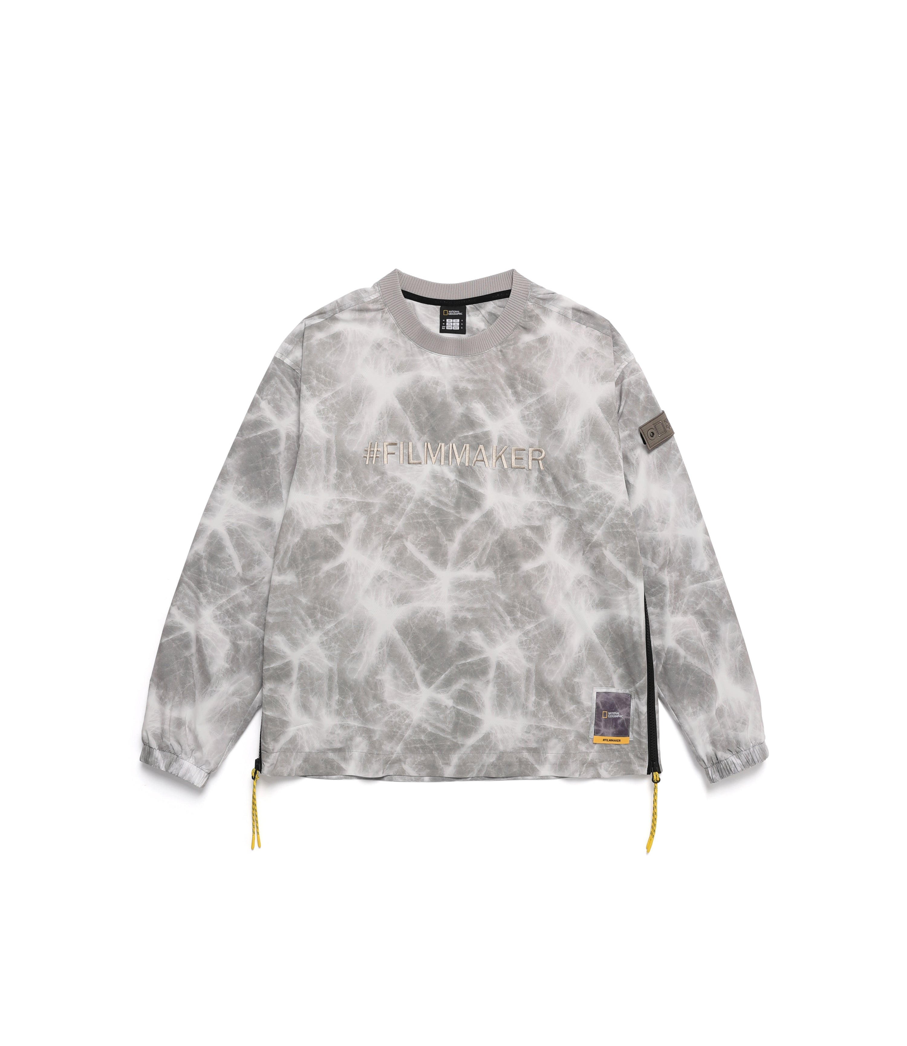 [FILMMAKER] Unisex 'Hilly' Pattern Woven Sweatshirt<br>BEIGE