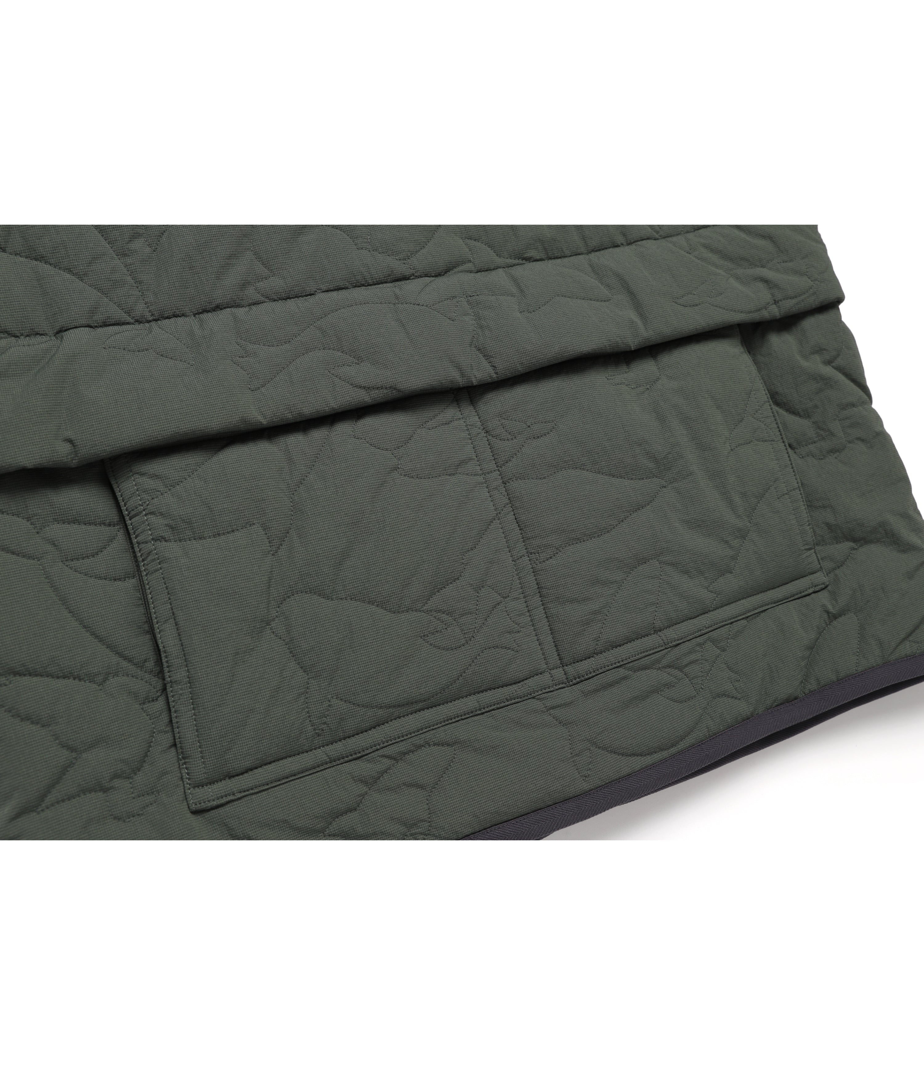 [FILMMAKER] Unisex 'Mountainous' Quilted Shirket<br>KHAKI