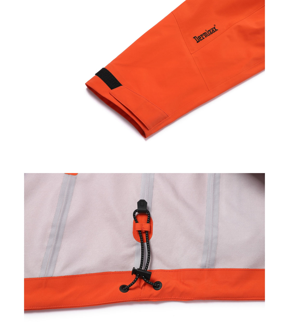 Men's DERMIZAX 3-Layer Perfect Functional Hooded Jacket<br>ORANGE
