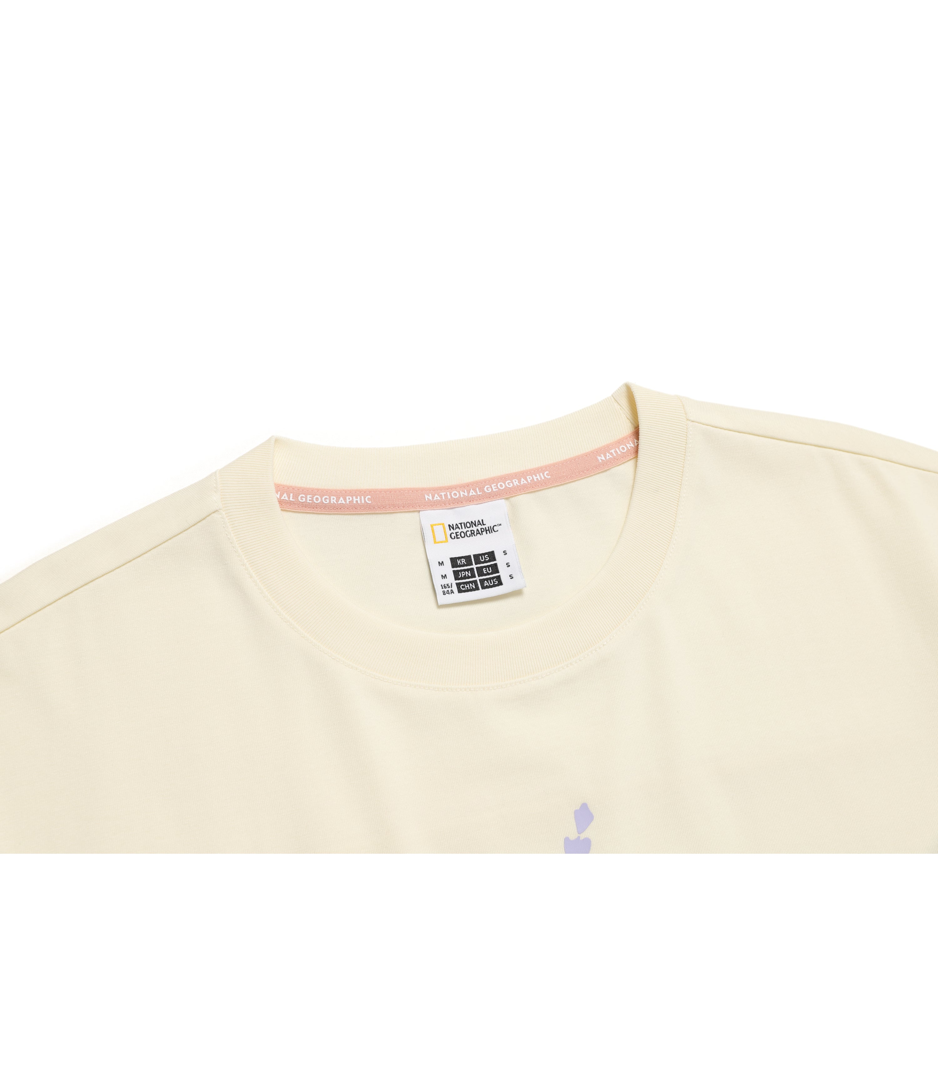 Women’s Woven Graphic Short Sleeve Tee<br>CRYSTAL BEIGE