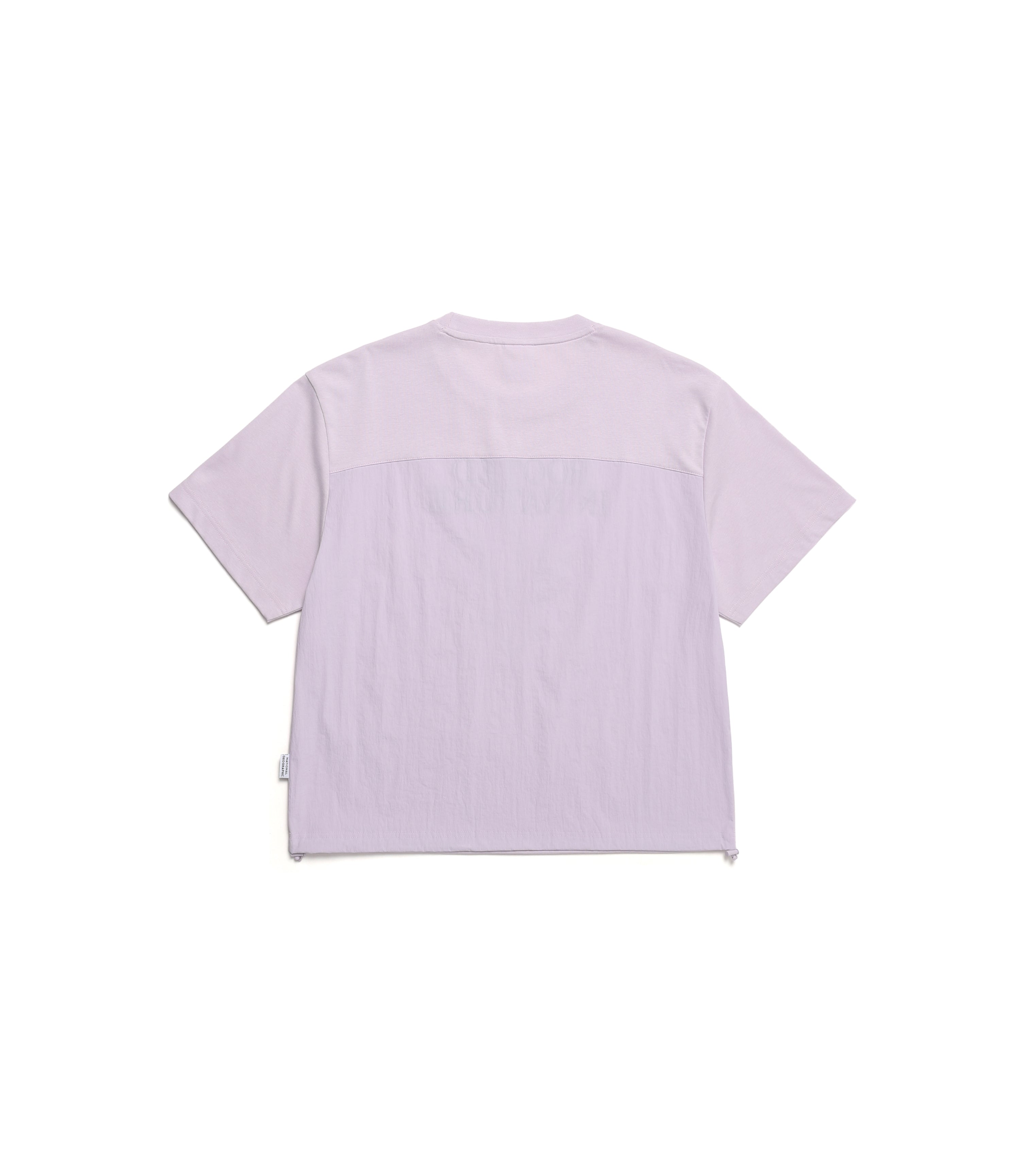 Women’s Woven Graphic Short Sleeve Tee<br>LAVENDER