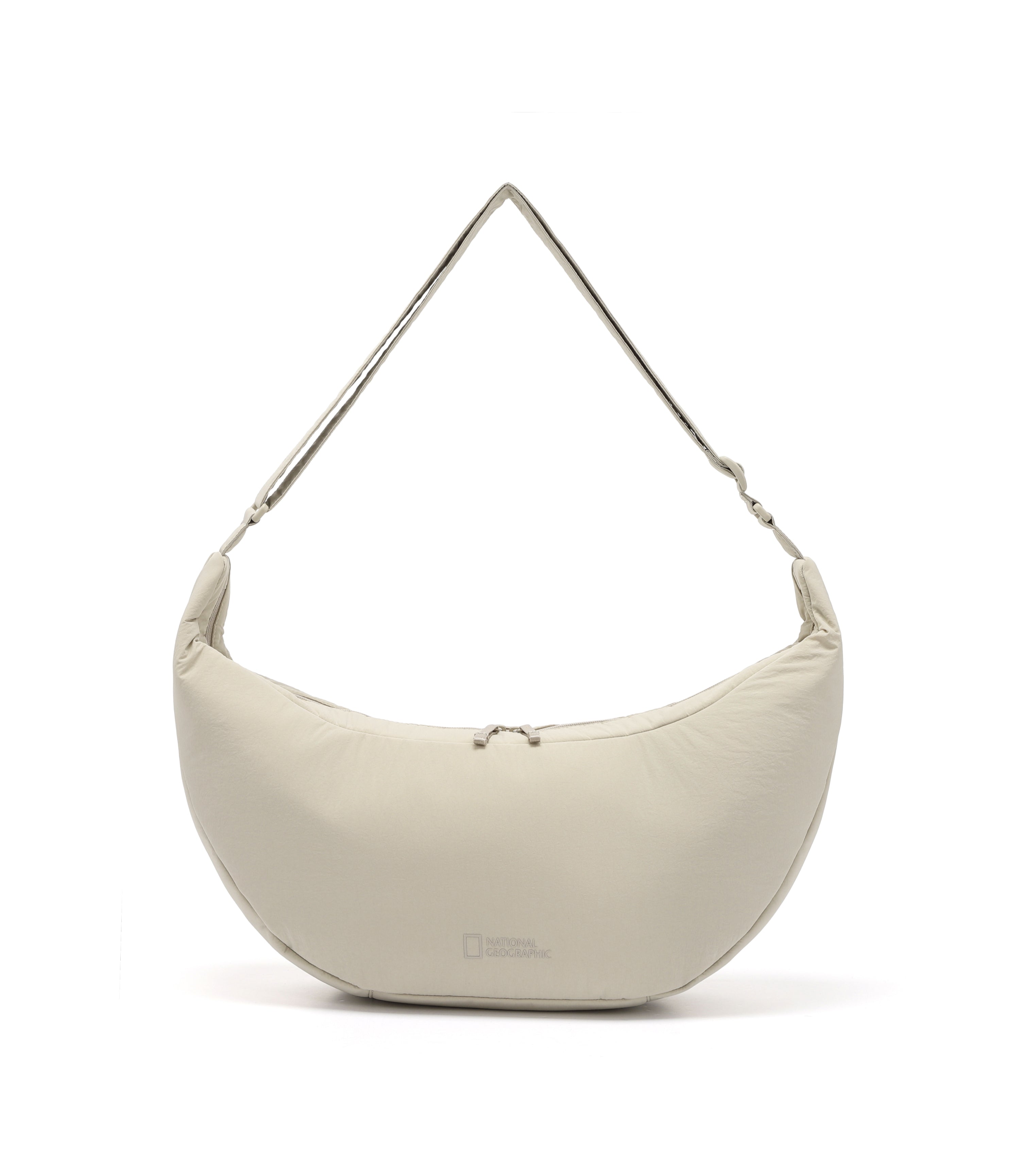 Padded Sling Crossbody Bag L<br>BEIGE