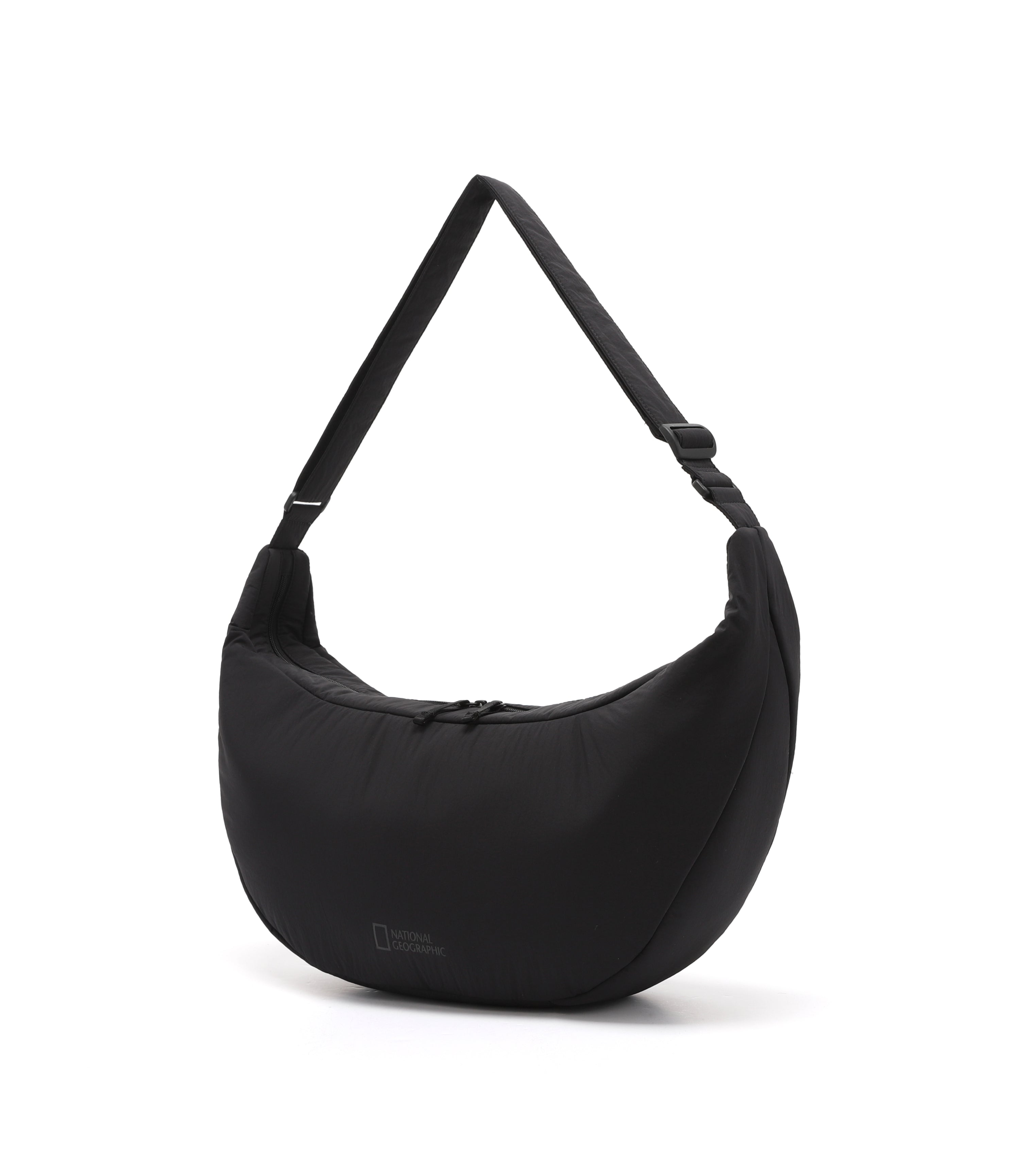 Padded Sling Crossbody Bag L<br>BLACK