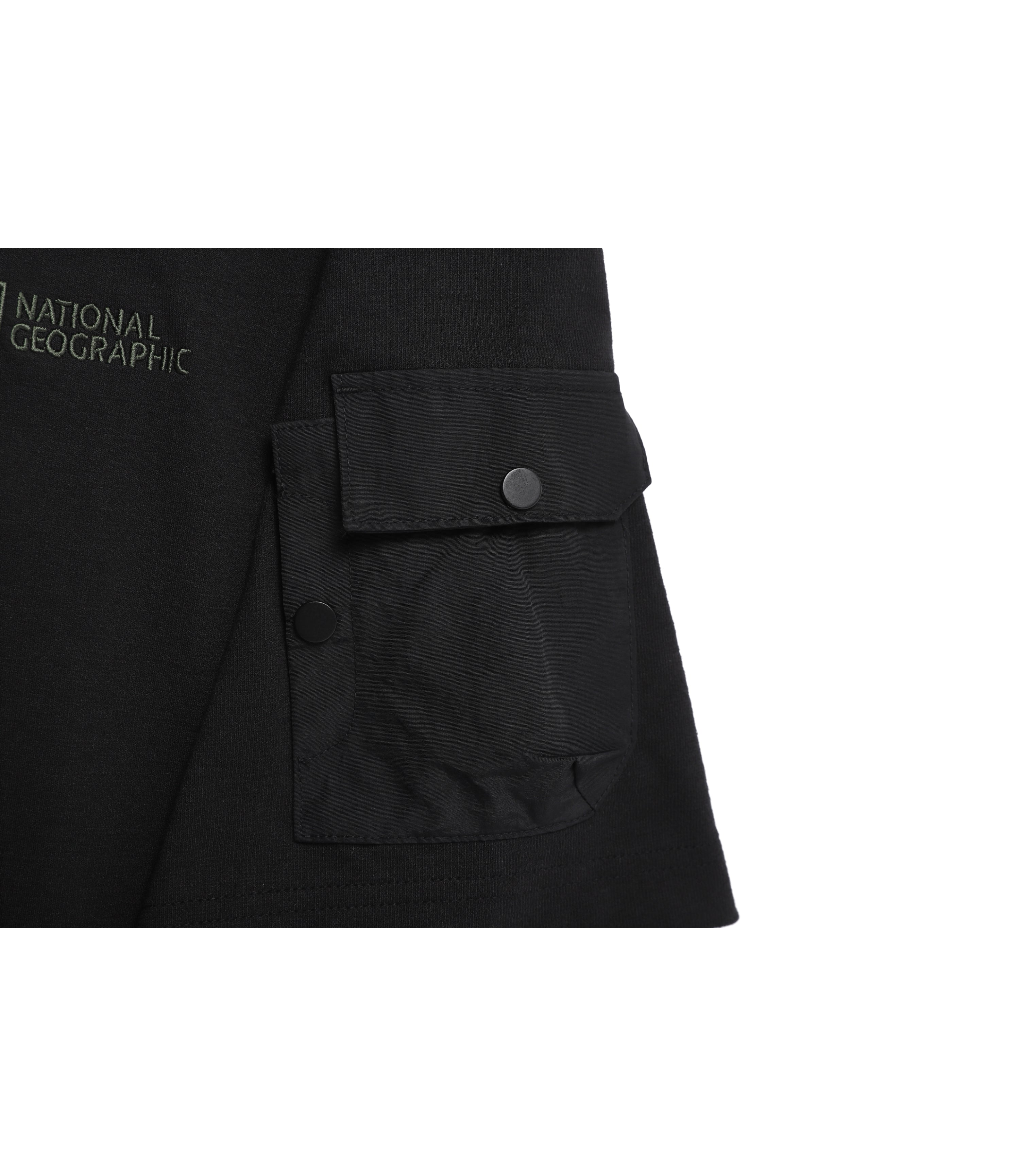 Men's NRN Utility Sleeve-Pocket Short Sleeve Tee<br>BLACK