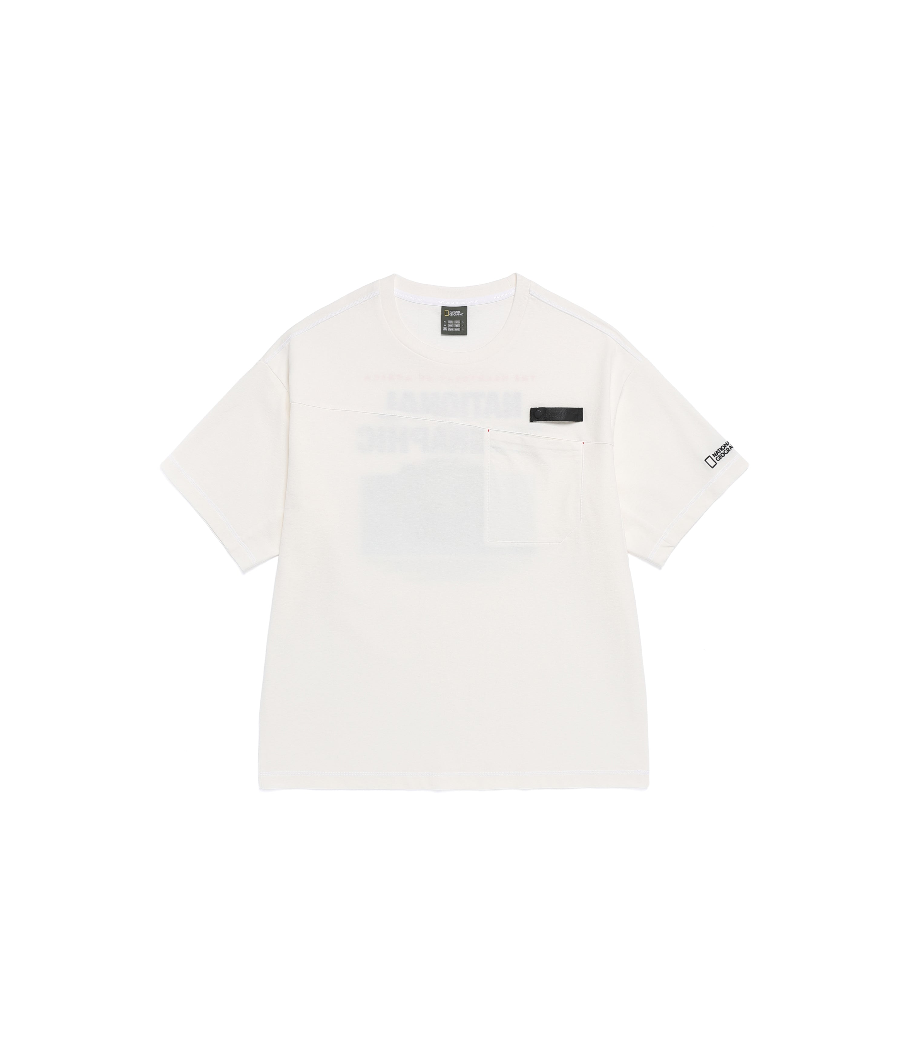 Men's NRN Nature Cooling Graphic Semi-Overfit Tee<br>O/WHITE