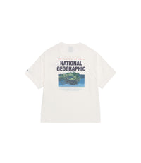 Men's NRN Nature Cooling Graphic Semi-Overfit Tee<br>O/WHITE